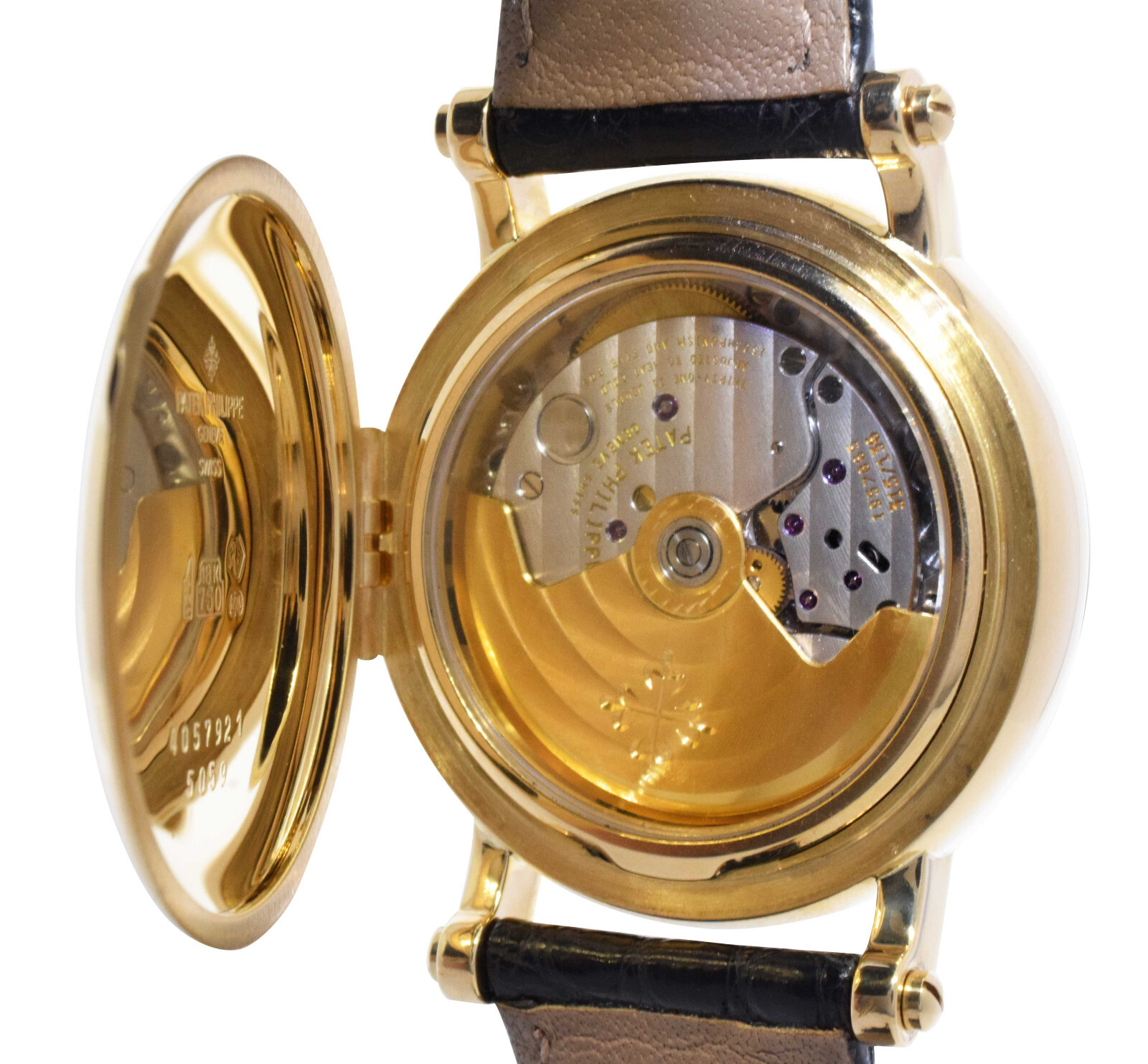 Patek Philippe Perpetual Calendar 5059 18k Yellow Gold Mens 36mm Watch 5059J