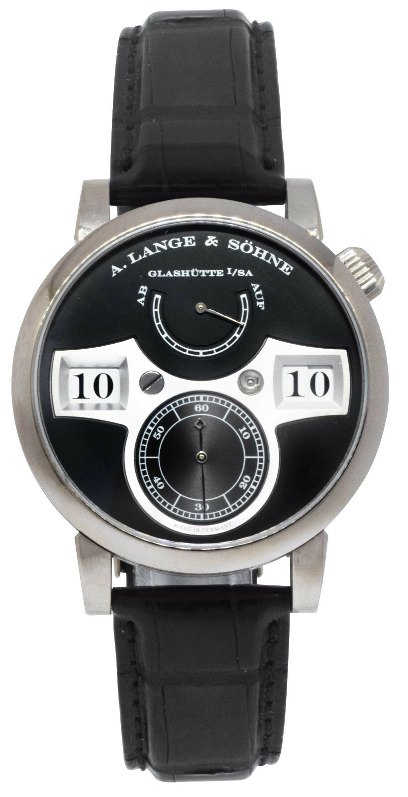 A. Lange & Sohne Lange Zeitwerk White Gold 41.9mm Watch Box/Papers 140.029