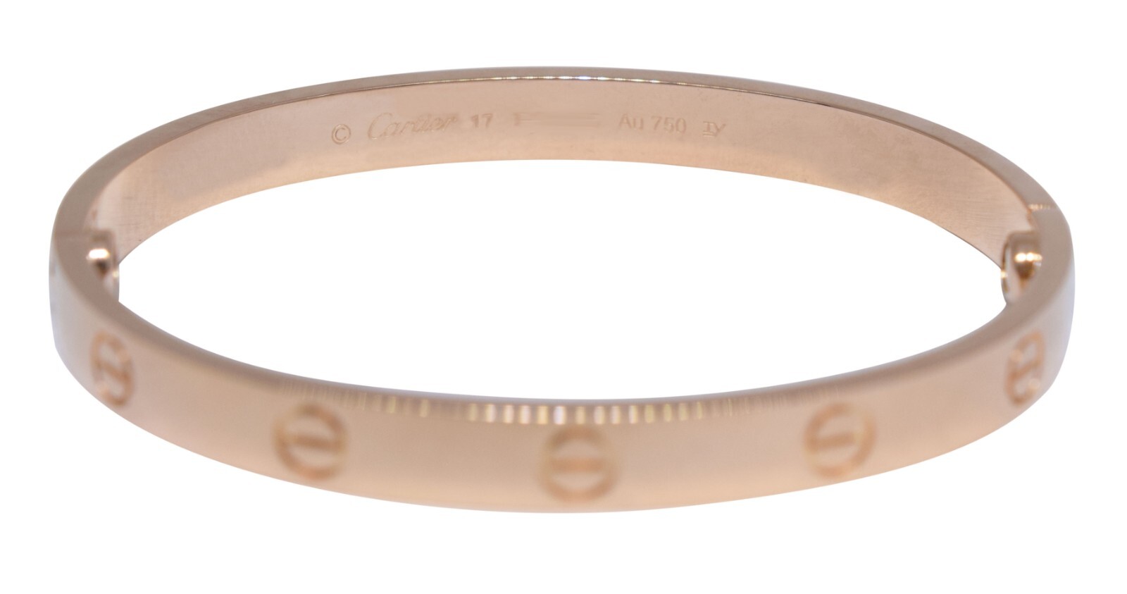 Cartier Love Bracelet 18k Rose Gold Size 17 Box/Papers 2022 B6067417 Cartier Love Bracelet 18k Rose Gold Size 17 Box/Papers 2022 B6067417