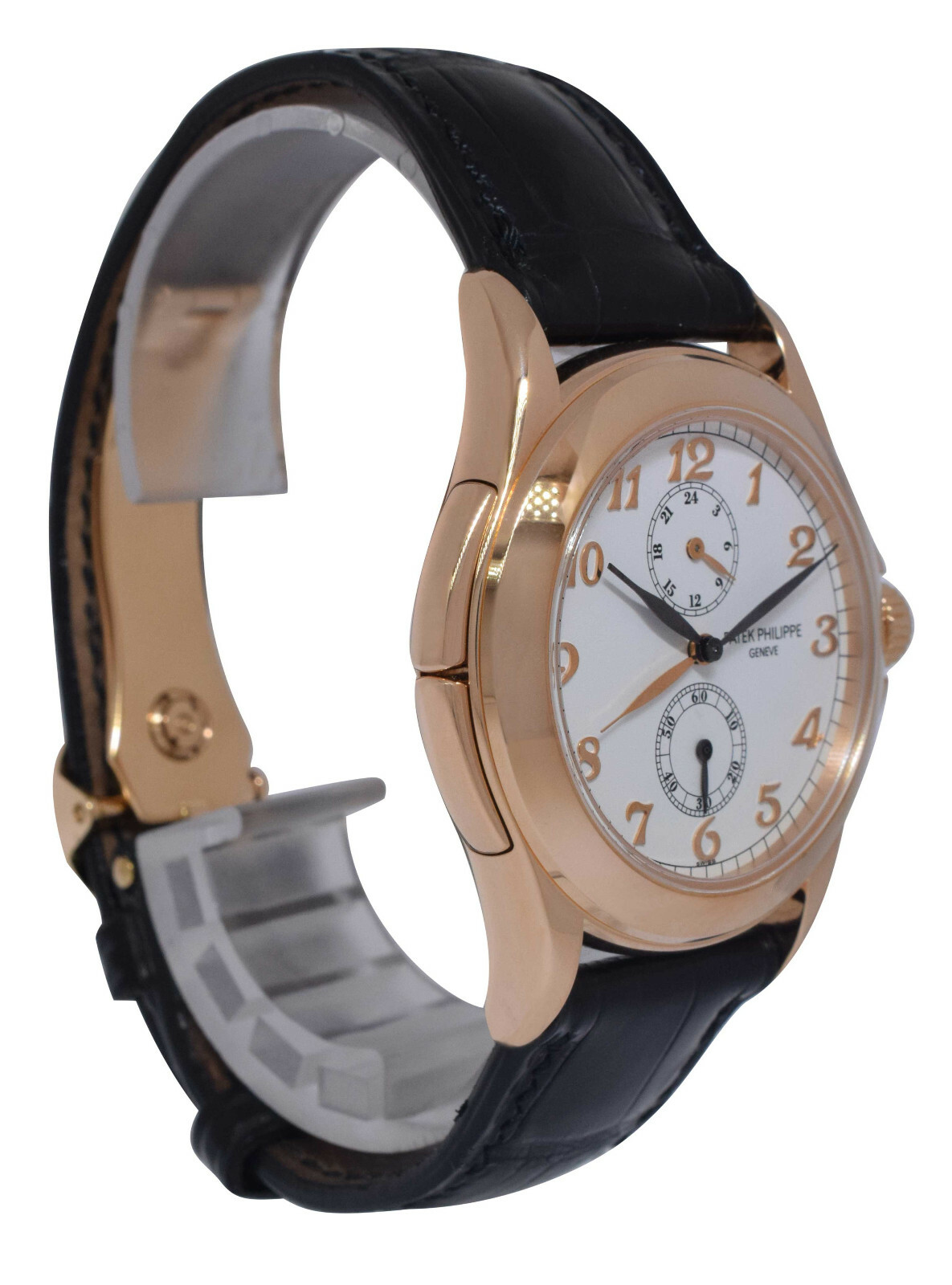 Patek Philippe 5134 Travel Time 18k Rose Gold Mens 37mm Manual Watch 5134r