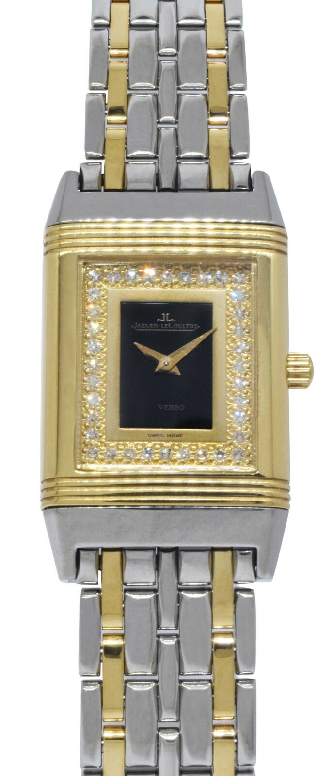 Jaeger LeCoultre Reverso 18k Yellow Gold/Steel Diamond Ladies Watch 260.5.08 Jaeger LeCoultre Reverso 18k Yellow Gold/Steel Diamond Ladies Watch 260.5.08