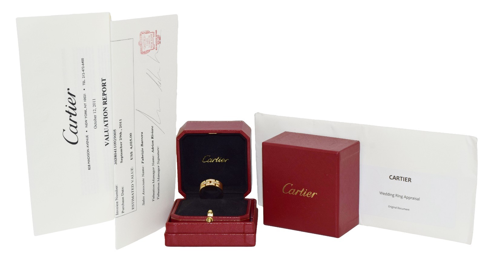 Cartier Maillon Panthere Ring Diamond 18k Yellow Gold Band Size 63 +Box B4081163