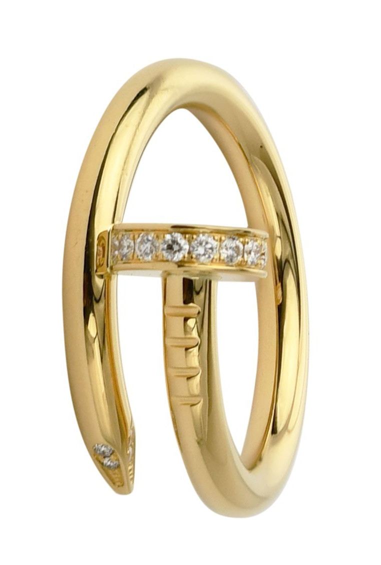 Cartier Juste Un Clou Ring 18k Yellow Gold Diamond Nail Size 52 B/P '22 B4216952 Cartier Juste Un Clou Ring 18k Yellow Gold Diamond Nail Size 52 B/P '22 B4216952