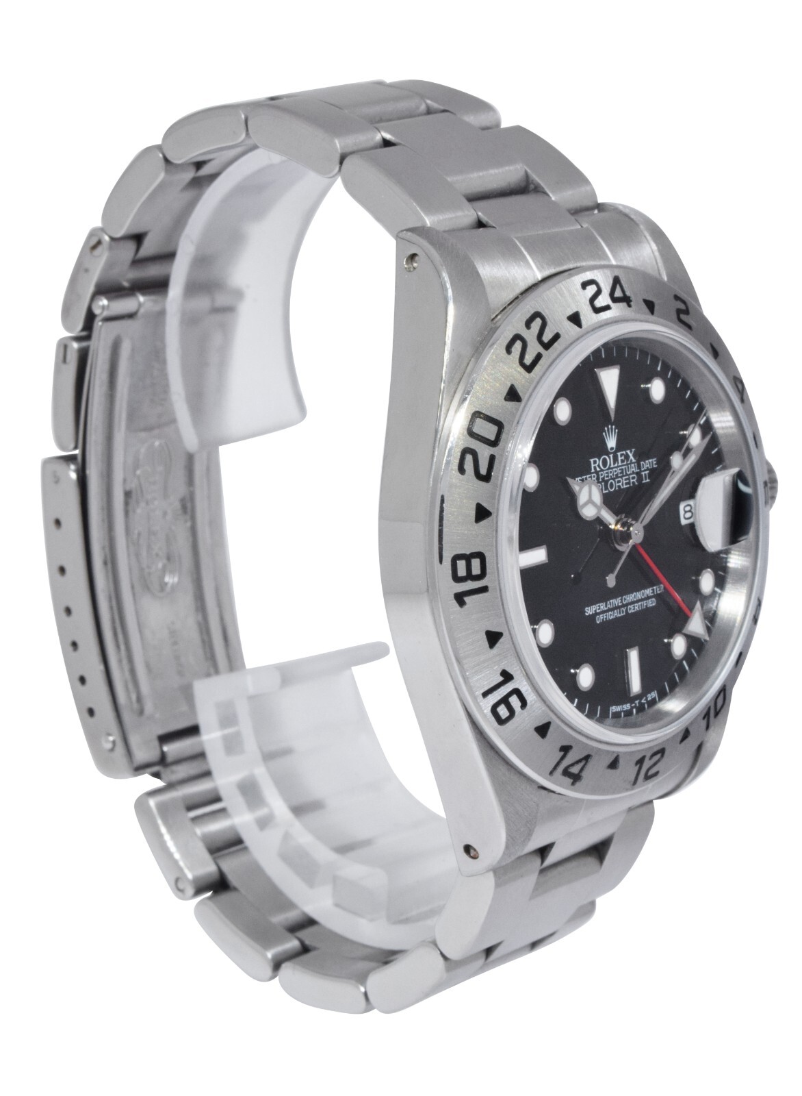 Rolex Explorer II GMT Steel Black Dial Mens 40mm Automatic Watch W 16570