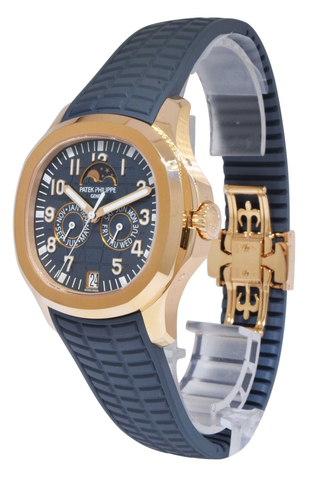 NEW Patek Aquanaut Annual Calendar 18k Rose Gold Watch B/P '23 5261R