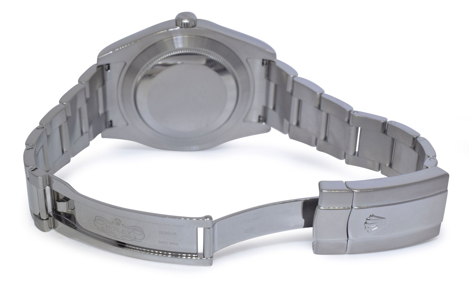 Rolex Datejust II Steel & 18k White Gold Bezel Blue Dial Mens 41mm Watch 116334