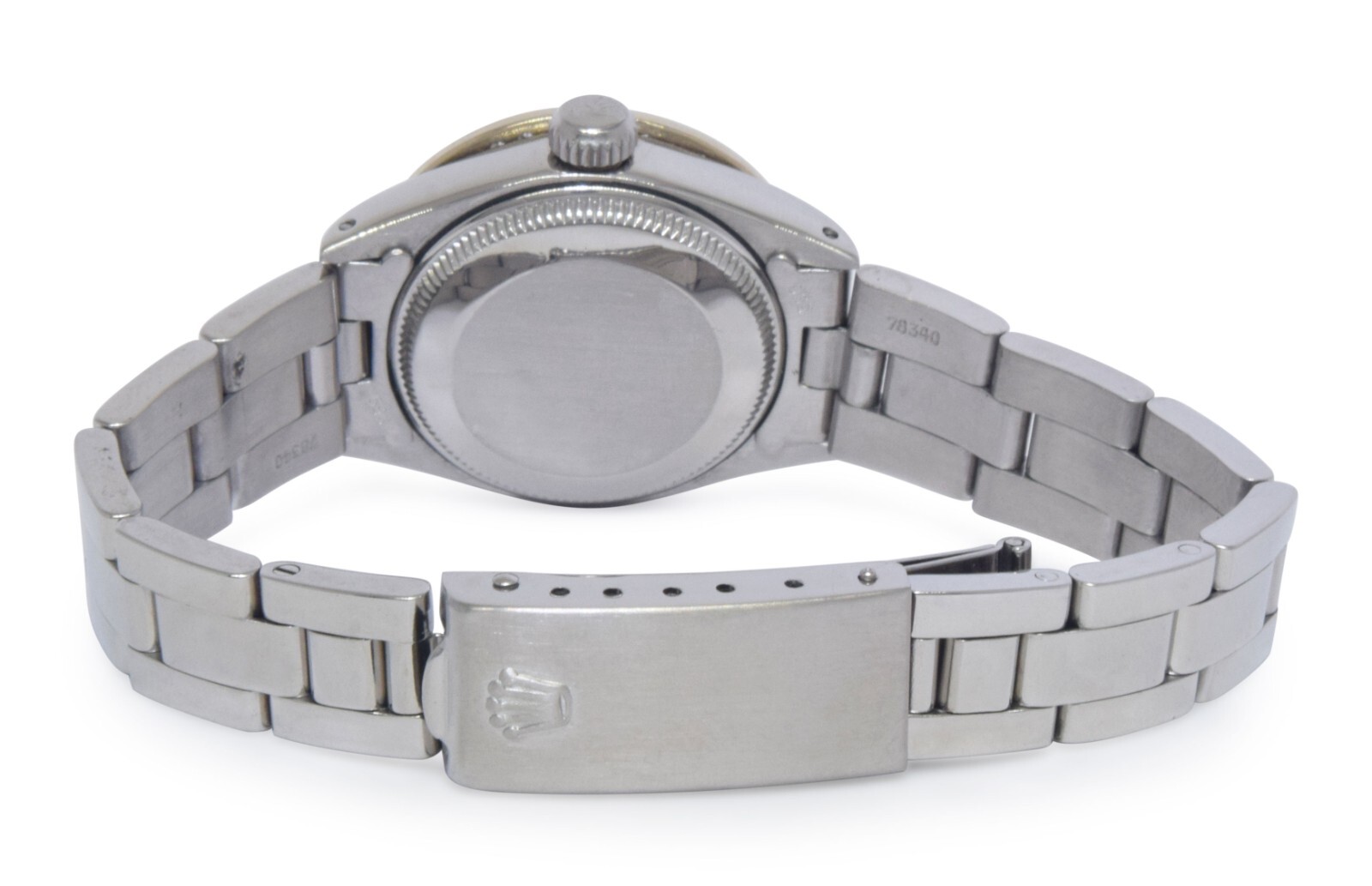 Rolex Datejust Steel Black Diamond Dial/Bezel Ladies 26mm Vintage Watch '73 6919