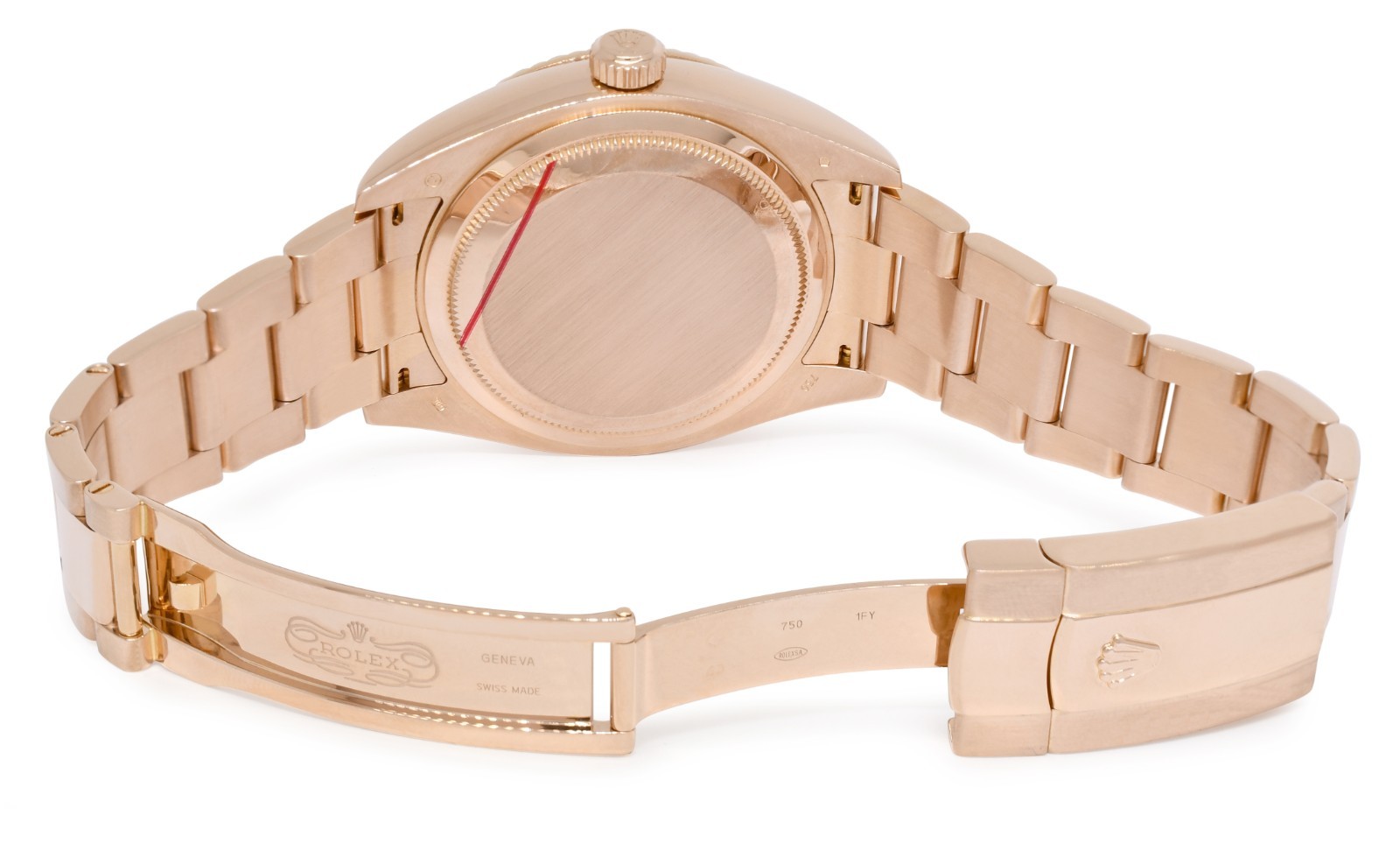 Rolex Sky-Dweller 18k Everose Gold Sundust Roman Dial 42mm Watch B/P '15 326935