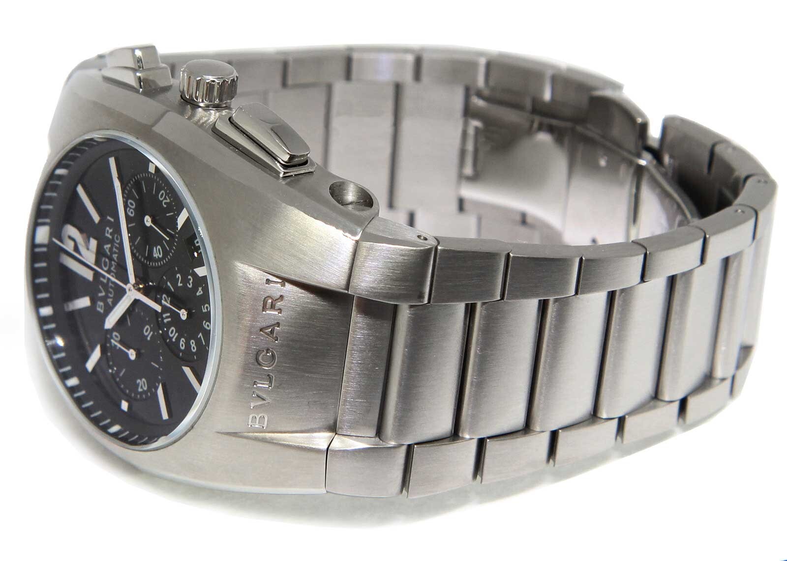 Bvlgari Ergon Chronograph Stainless Steel Automatic Mens Watch Bulgari EG40SCH Bvlgari Ergon Chronograph Stainless Steel Automatic Mens Watch Bulgari EG40SCH