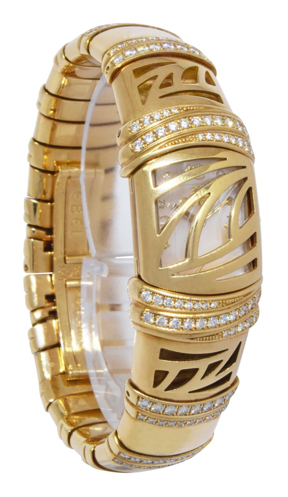 Ebel Shanta 18k Yellow Gold MOP Diamond Ladies Quartz Watch 8057829-12