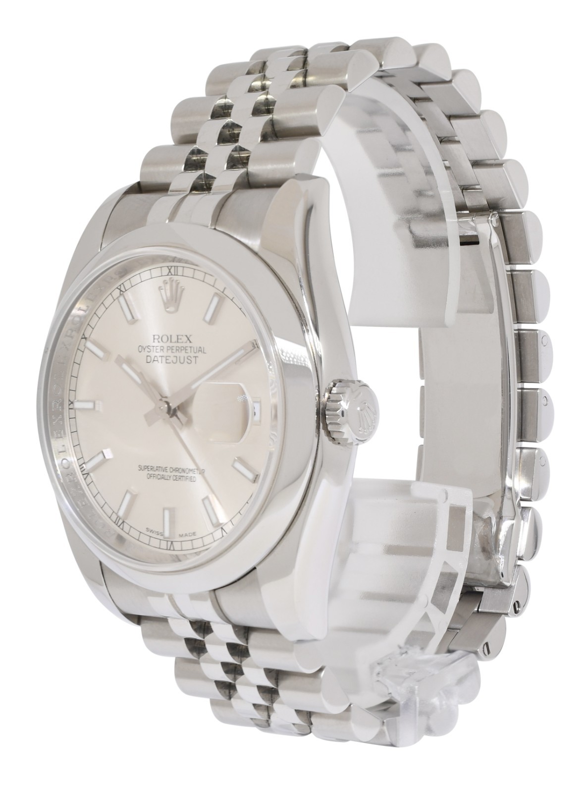 Rolex Datejust Steel Silver Dial Jubilee Bracelet 36mm Watch V 116200