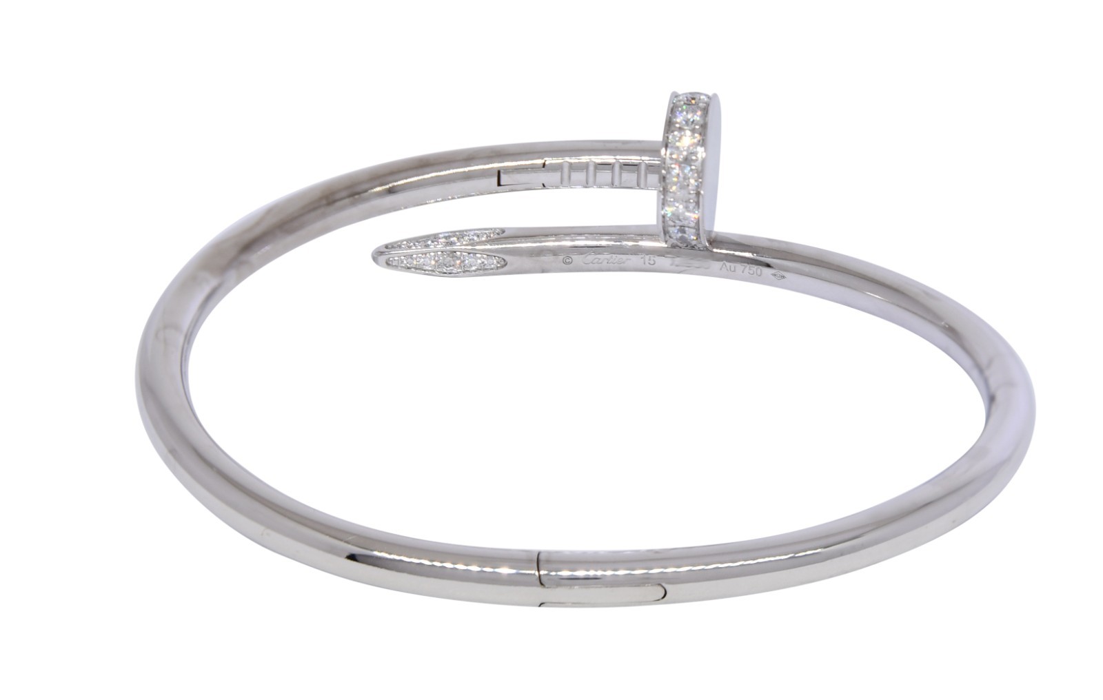 Cartier Juste Un Clou Bracelet 15cm 18k White Gold & Diamond Nail B6048715 Cartier Juste Un Clou Bracelet 15cm 18k White Gold & Diamond Nail B6048715