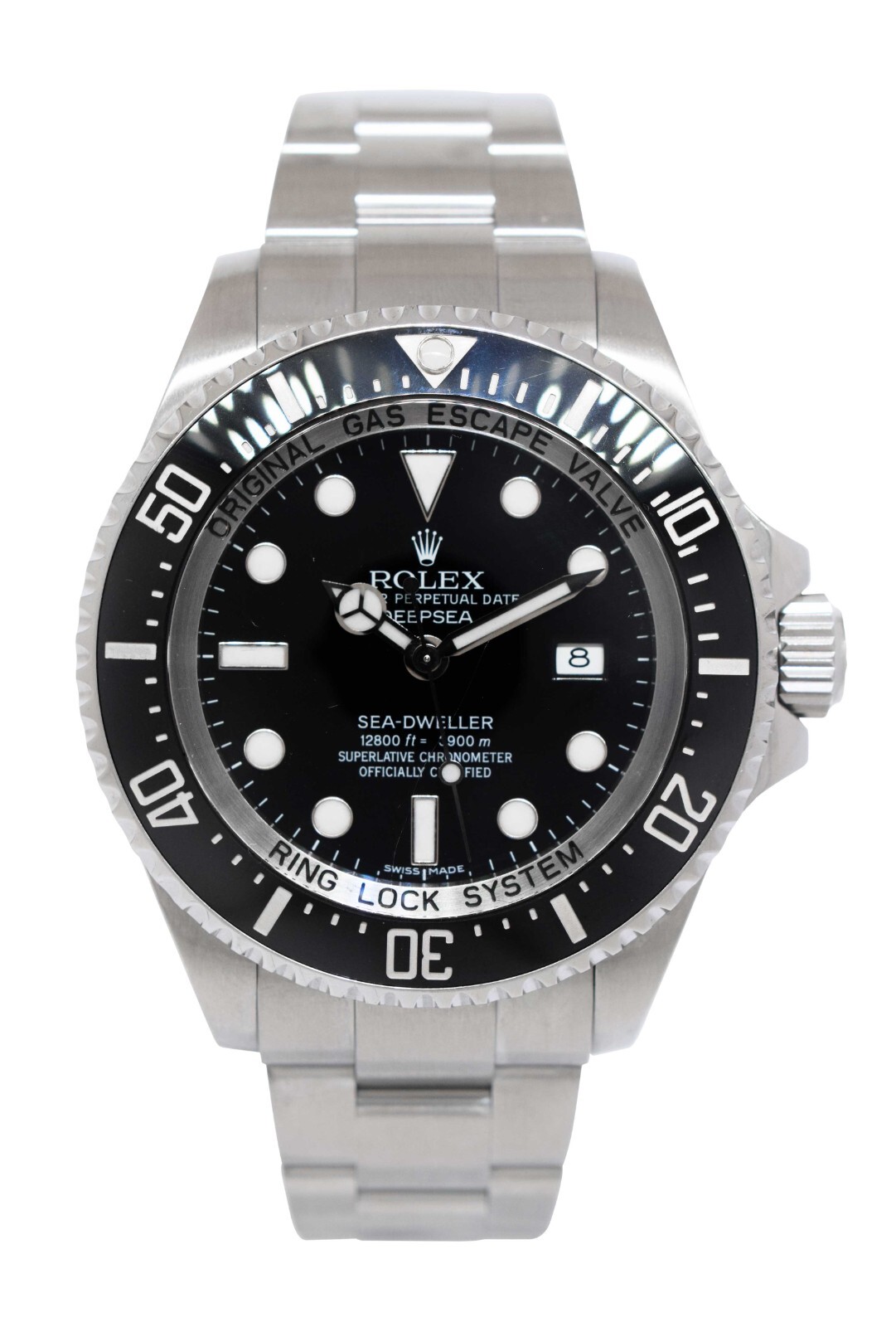 Rolex Sea-Dweller Deepsea 44 Steel & Ceramic Black Mens Dive Watch B/P V 116660