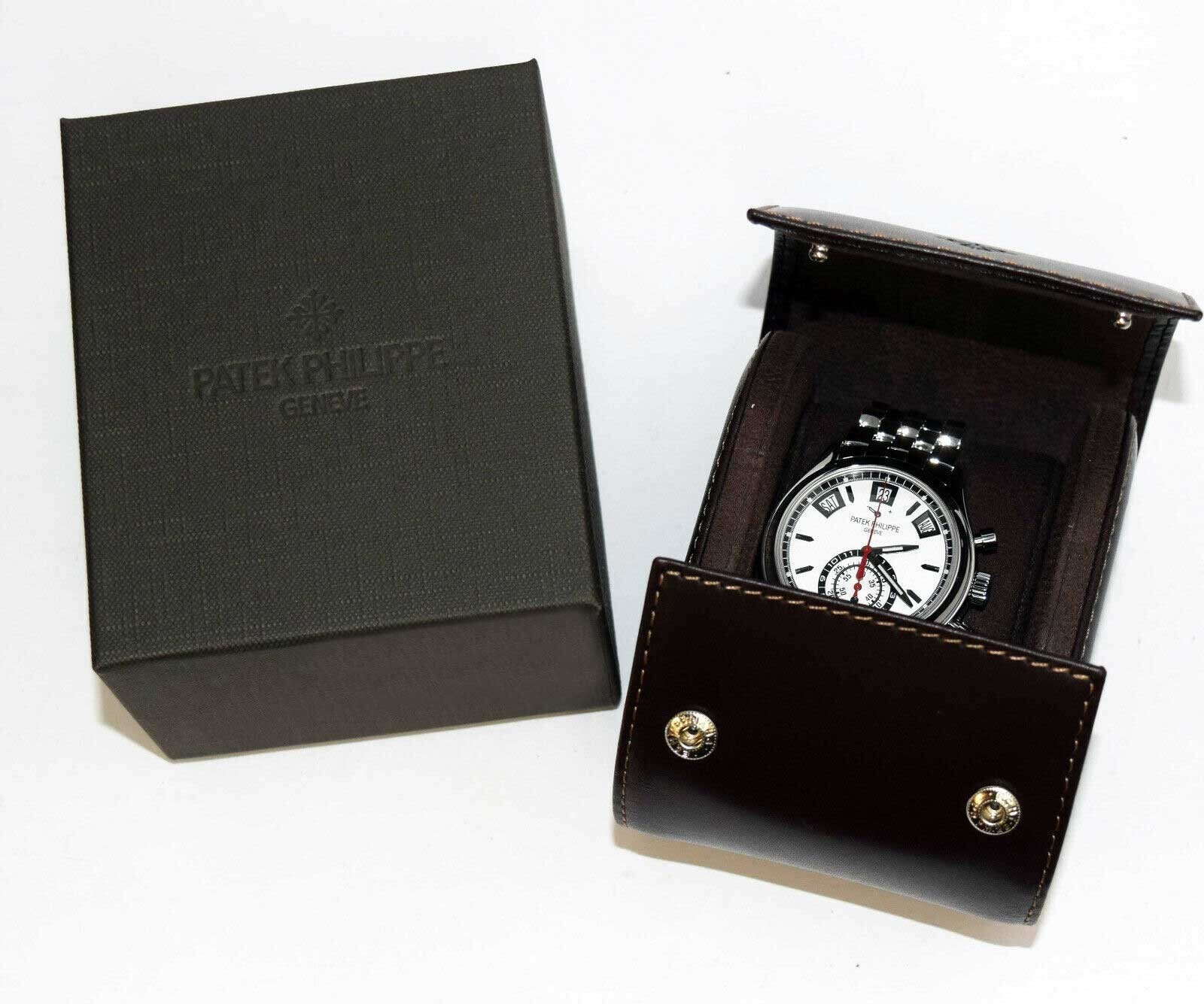Patek Philippe 5960 Steel Annual Calendar Chronograph Watch Travel Box 5960/1A