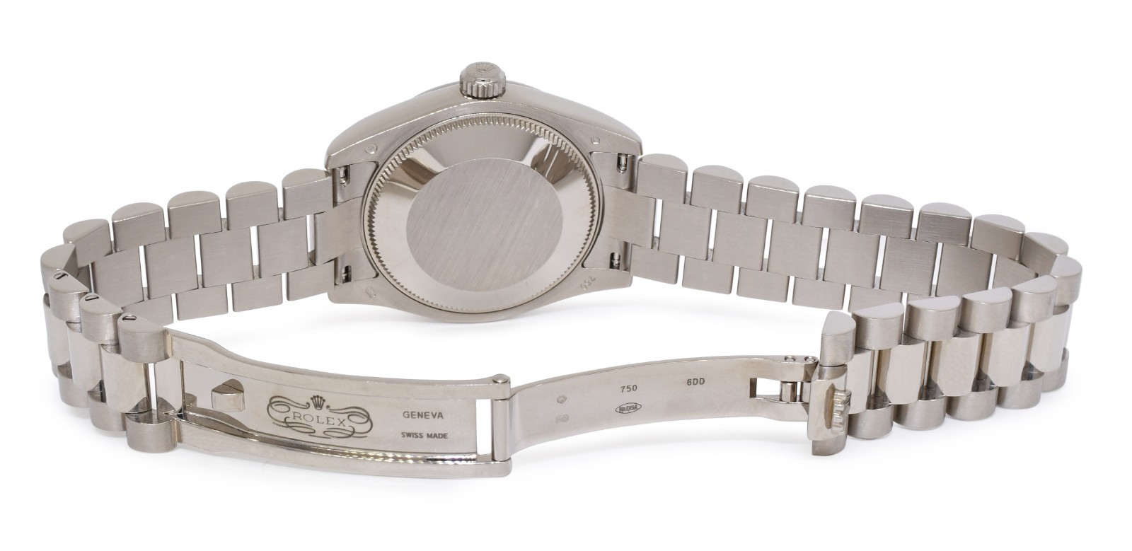 Rolex Datejust 31 President 18k White Gold Silver Dial Watch +Card '22 178279