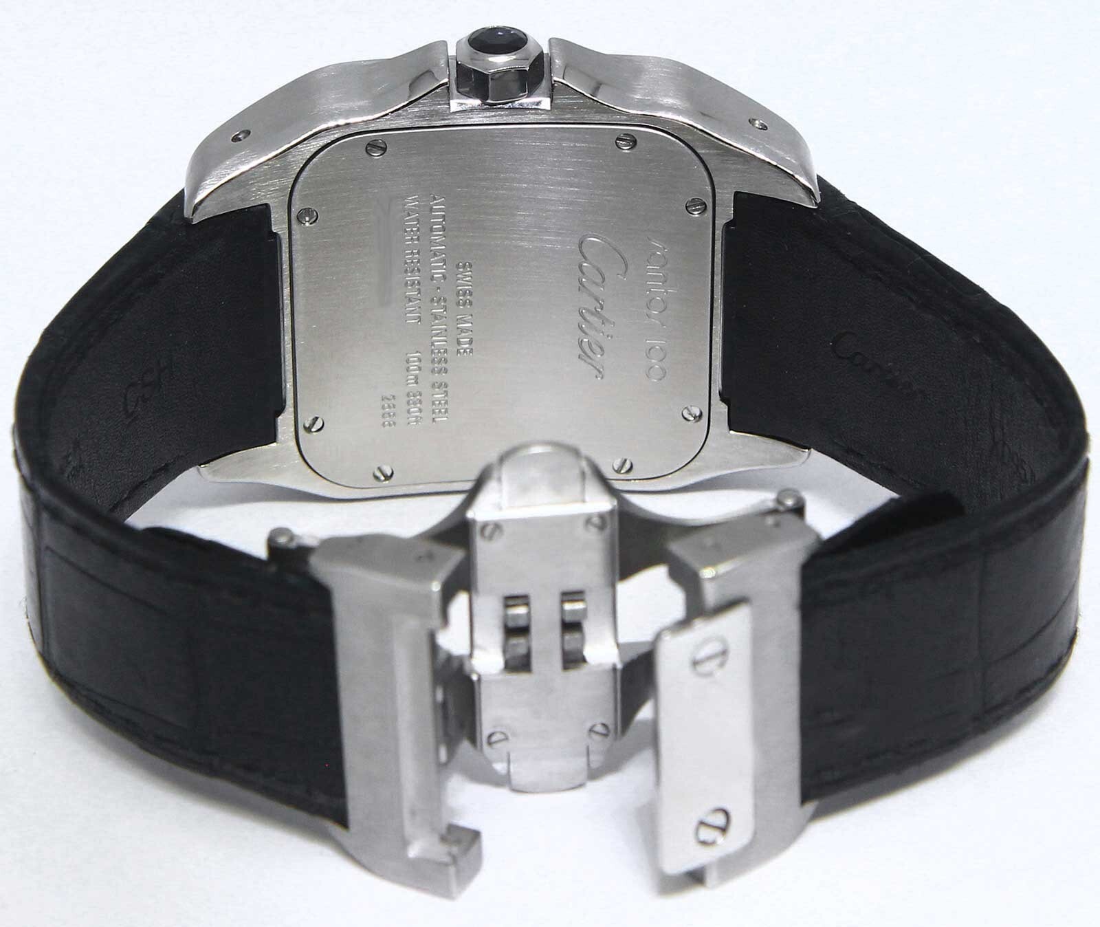 Cartier Santos 100XL Stainless Steel Silver Dial Men's Watch 2656