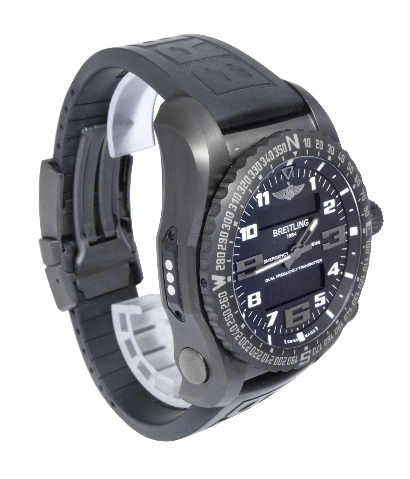 Breitling Emergency Night Mission Titanium Volcano Black 51mm Watch B/P V76325