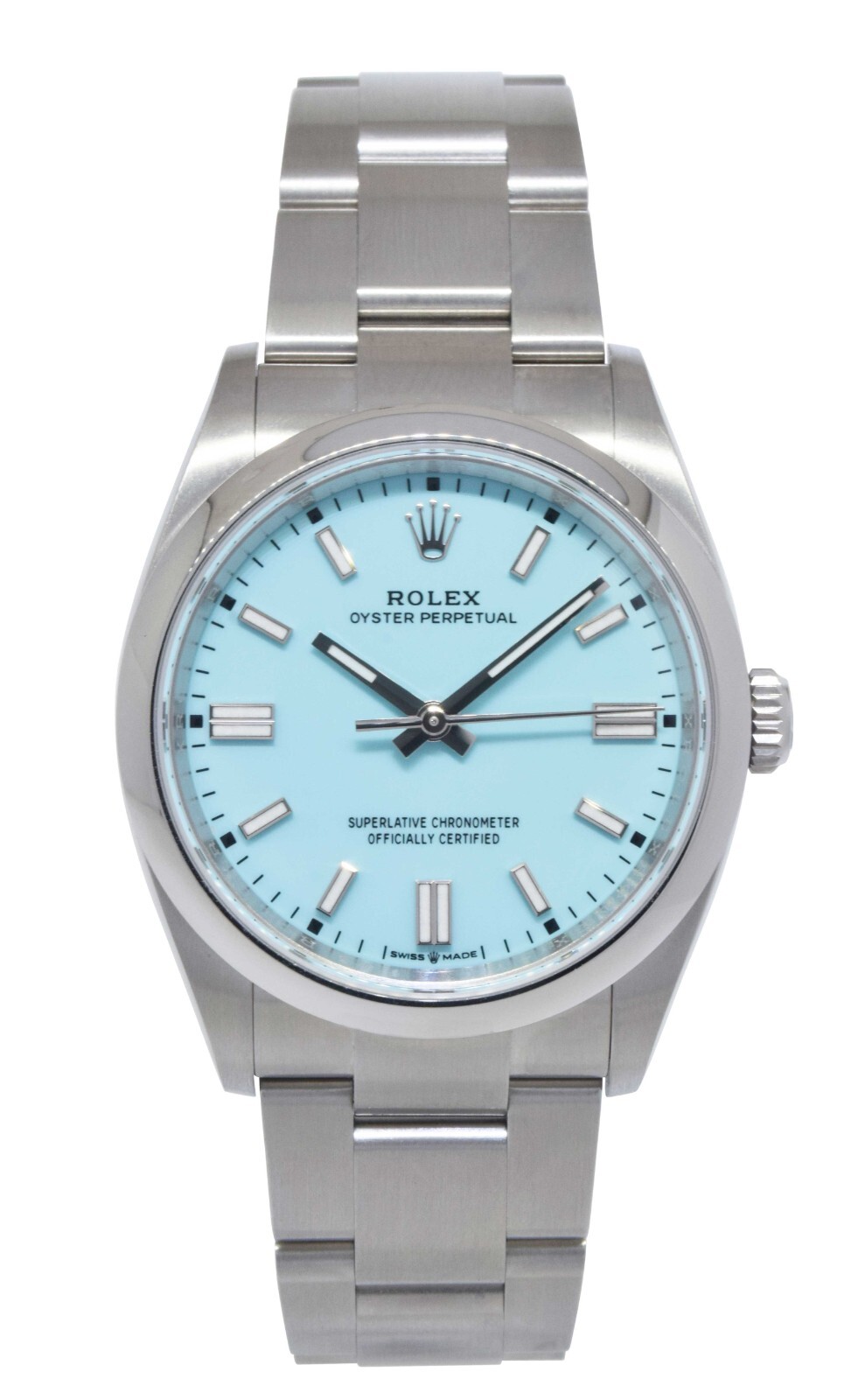 NEW Rolex Oyster Perpetual 36 Steel Turquoise Dial Watch B/P '22 126000