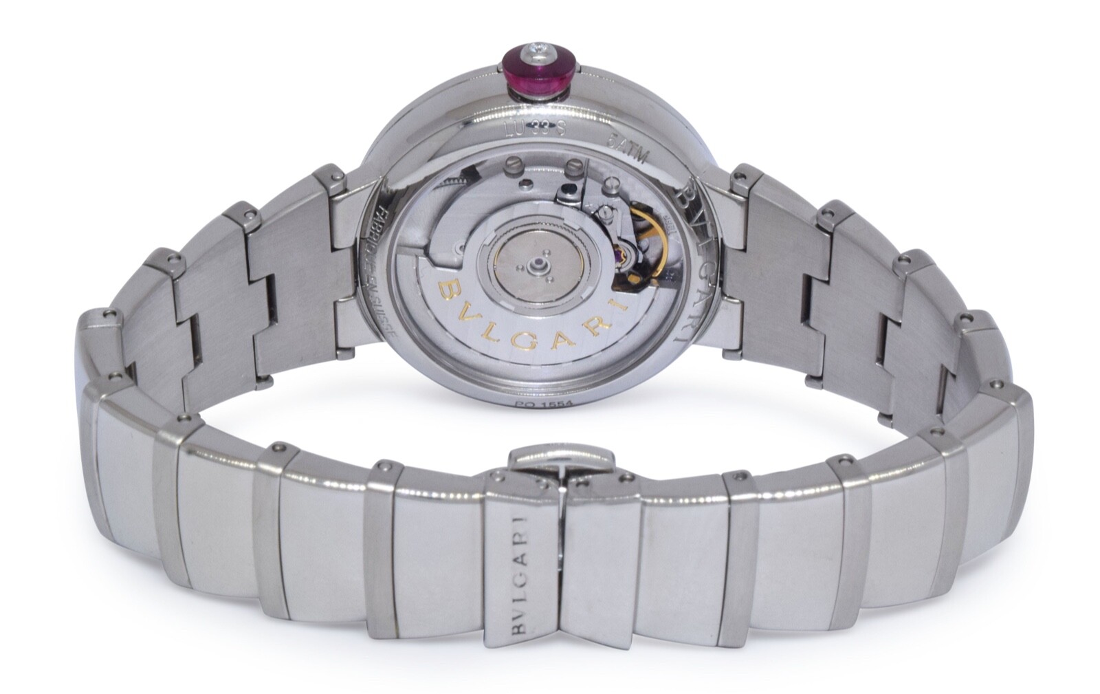Bvlgari Lucea Stainless Silver Dial Automatic Ladies Watch/Box 102219 LU33C66SSD