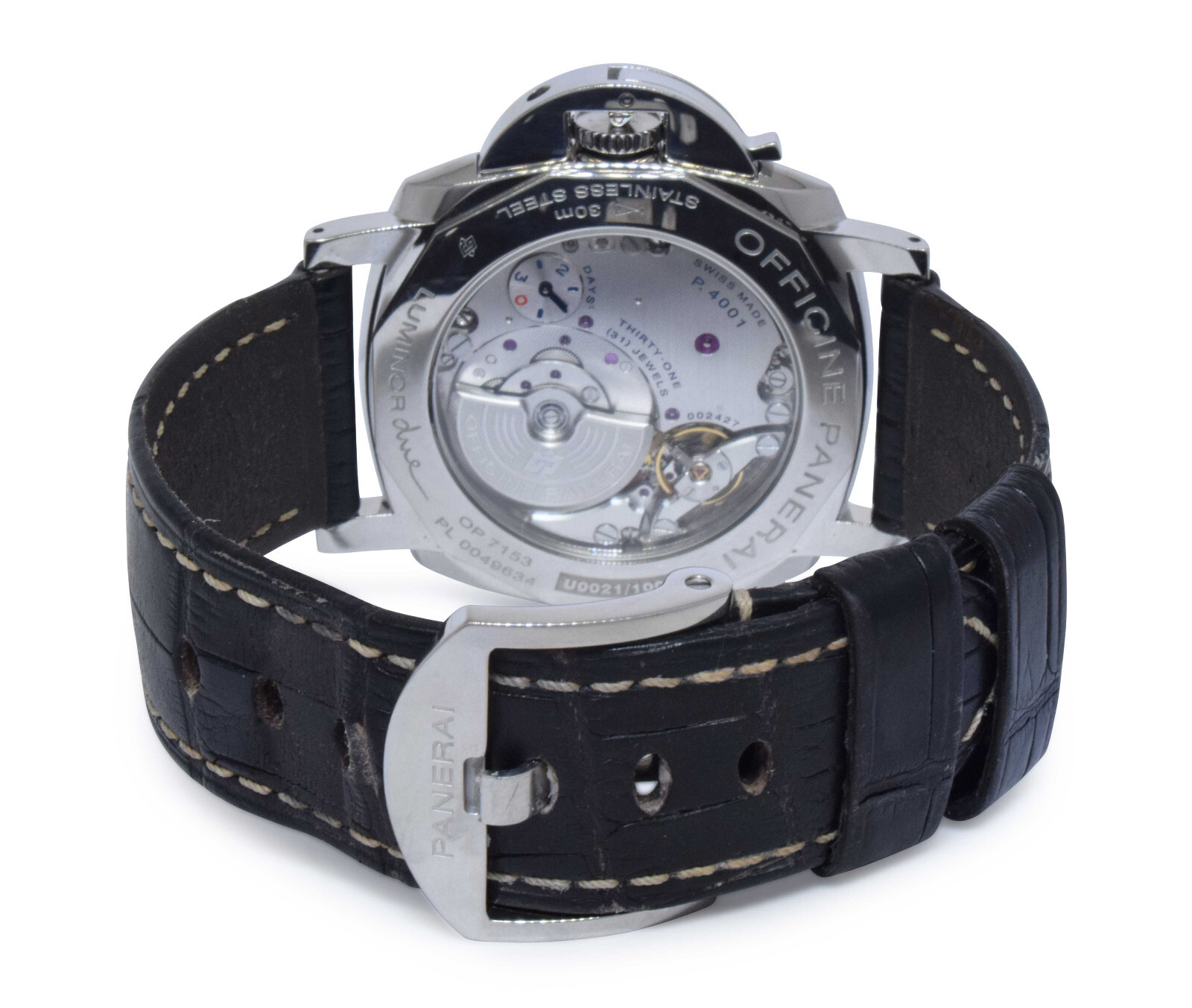 Panerai Luminor Due PAM 943 Steel Anthracite Grey Dial 45mm Watch +Box PAM00943