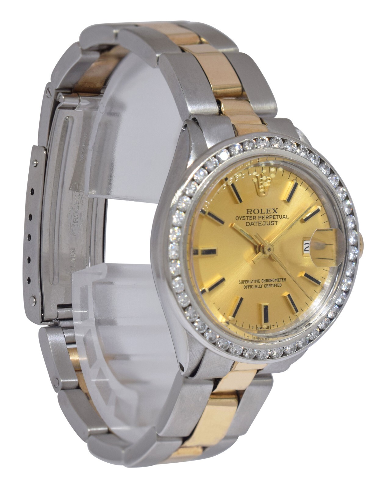 Rolex Vintage Datejust Yellow Gold/Steel Diamond Bezel Ladies 26mm Watch 6517 Rolex Vintage Datejust Yellow Gold/Steel Diamond Bezel Ladies 26mm Watch 6517
