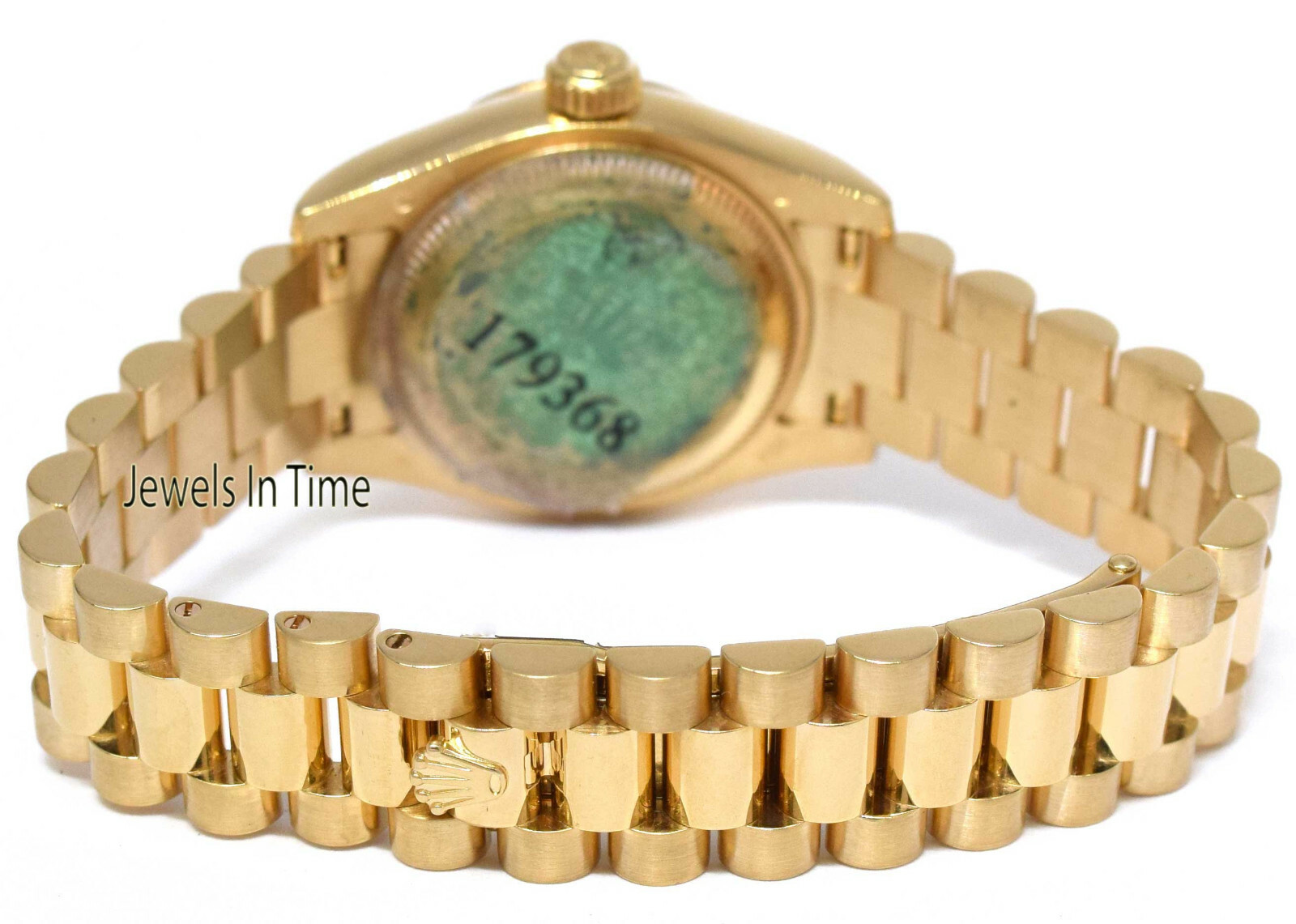 Rolex Datejust President 18k YG White Roman w/Diamonds Ladies 26mm Watch 179368 Rolex Datejust President 18k YG White Roman w/Diamonds Ladies 26mm Watch 179368
