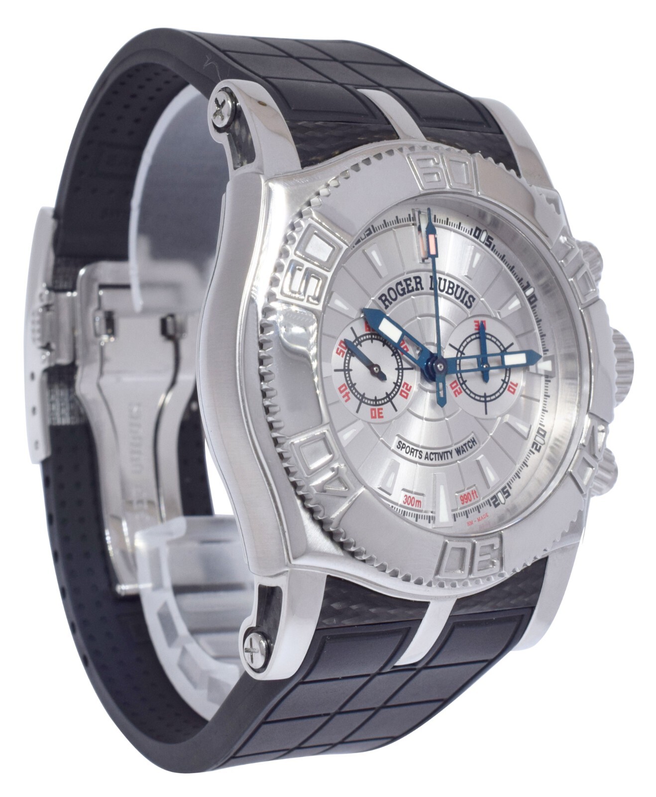 Roger Dubuis Easy Diver Chronograph Mens 46mm Automatic Watch +Box SE46 56 9/0