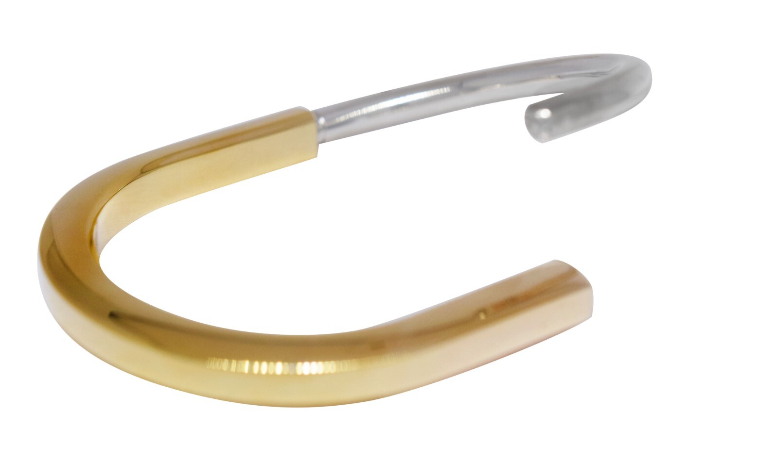 Tiffany & Co. Tiffany Lock Bangle 18k Yellow & White Gold Bracelet Size Small