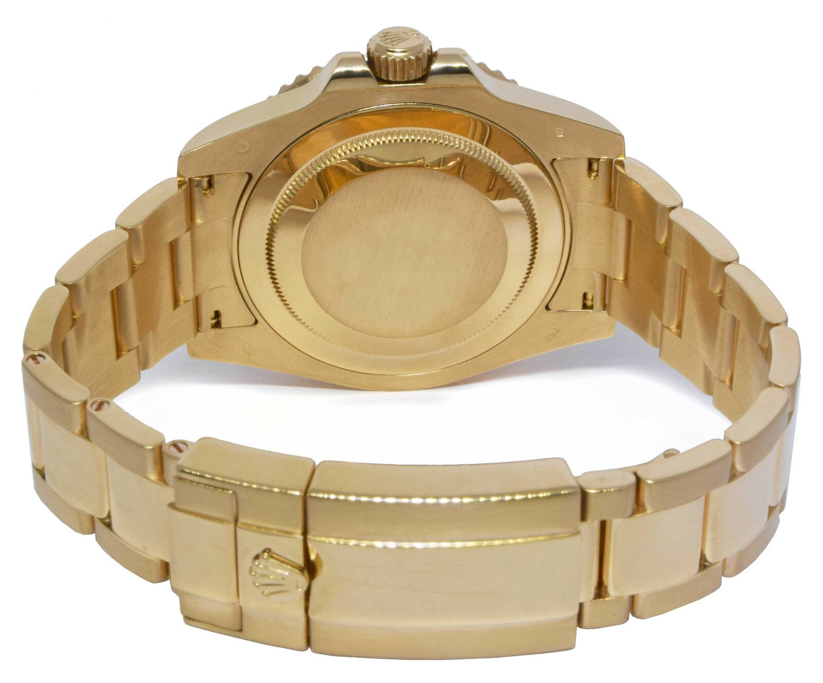 Rolex GMT-MASTER II 18k Yellow Gold & Ceramic Black Dial 40mm Watch Z 116718