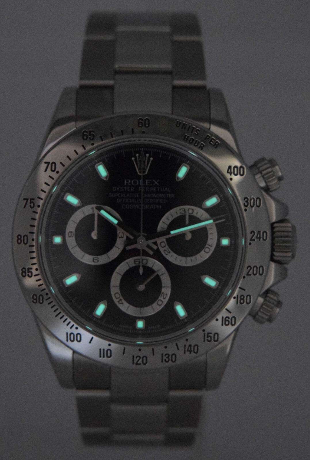 Rolex Daytona Chronograph Steel Black Dial Mens 40mm Watch Scrambled '12+ 116520