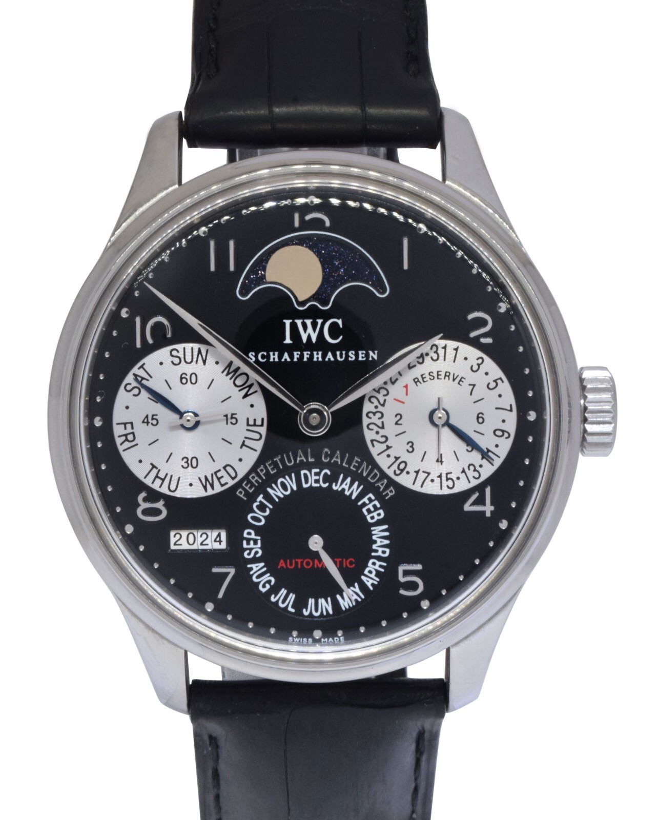 IWC Portugieser Perpetual Calendar Moon Steel Limited 25 Pieces Watch IW502113 IWC Portugieser Perpetual Calendar Moon Steel Limited 25 Pieces Watch IW502113