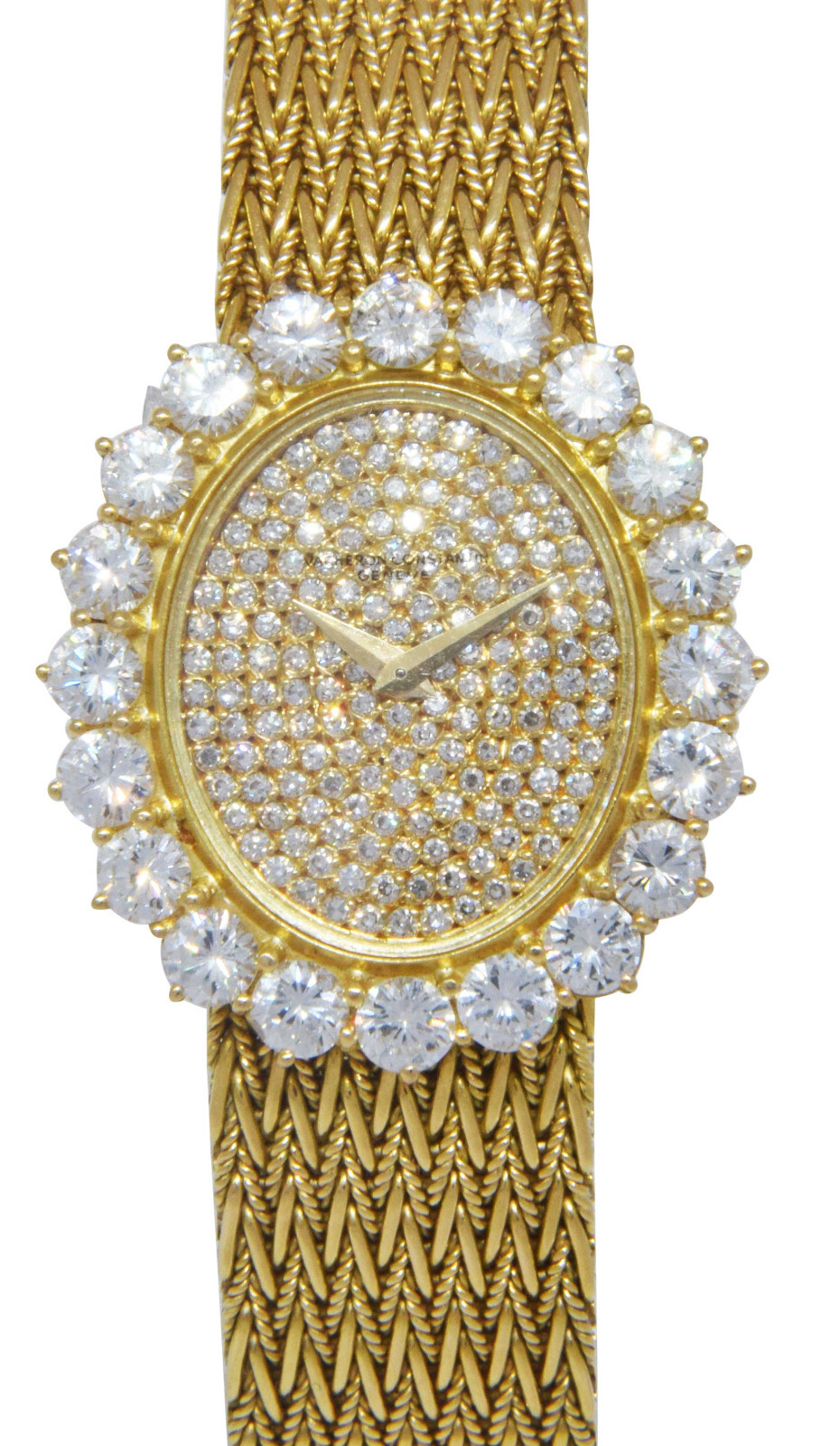 Vacheron Constantin Vintage 18k Yellow Gold Diamond Ladies 25mm Manual Watch Vacheron Constantin Vintage 18k Yellow Gold Diamond Ladies 25mm Manual Watch