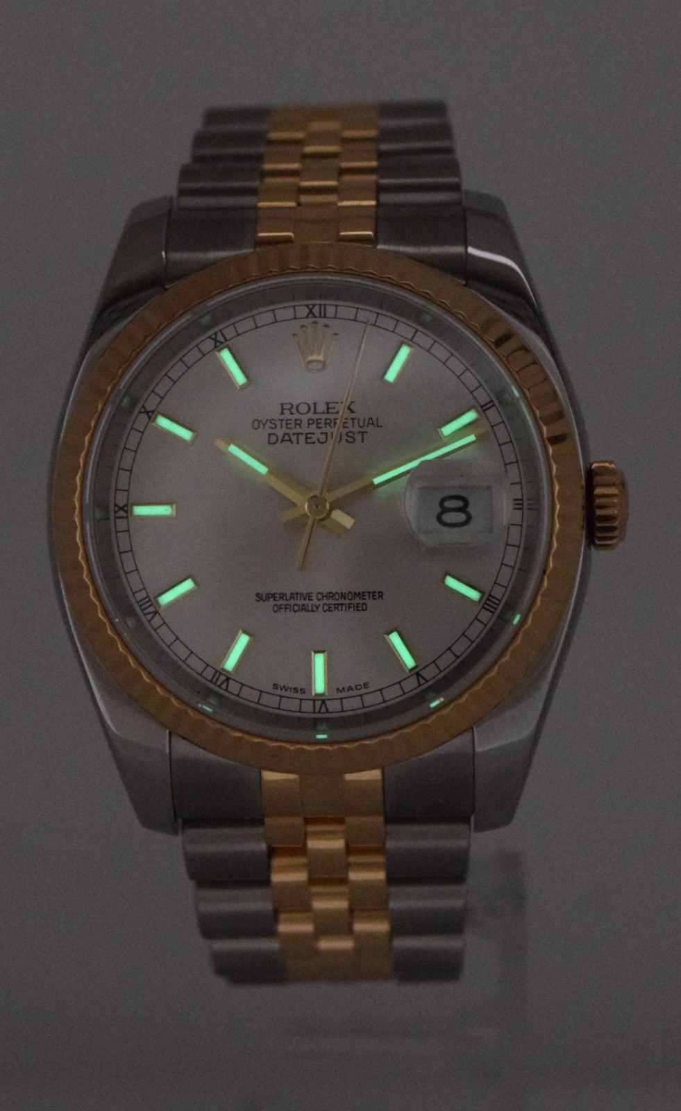 Rolex Datejust 18k Yellow Gold/Steel Silver Dial 36mm Watch F 116233 Rolex Datejust 18k Yellow Gold/Steel Silver Dial 36mm Watch F 116233