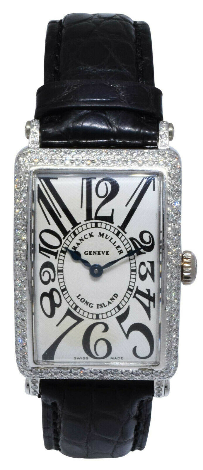 Franck Muller Long Island 18k White Gold Diamond Ladies Quartz Watch 950 QZ Franck Muller Long Island 18k White Gold Diamond Ladies Quartz Watch 950 QZ