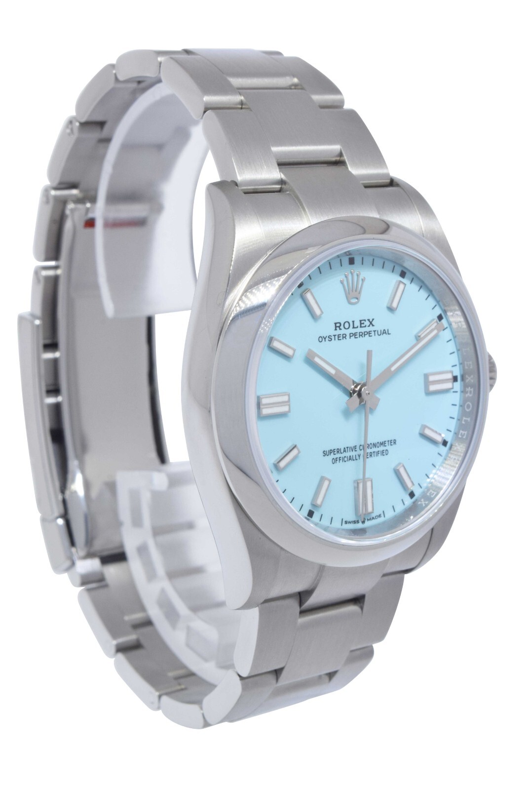 NEW Rolex Oyster Perpetual 36 Steel Turquoise Dial Watch B/P '22 126000