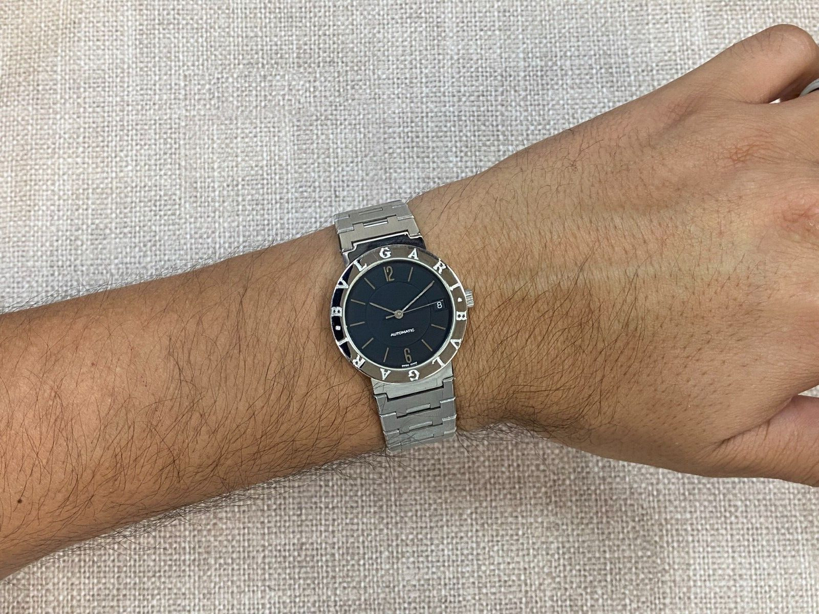 Bvlgari Bvlgari Stainless Steel Black Dial 33mm Watch BB 33 SS AUTO