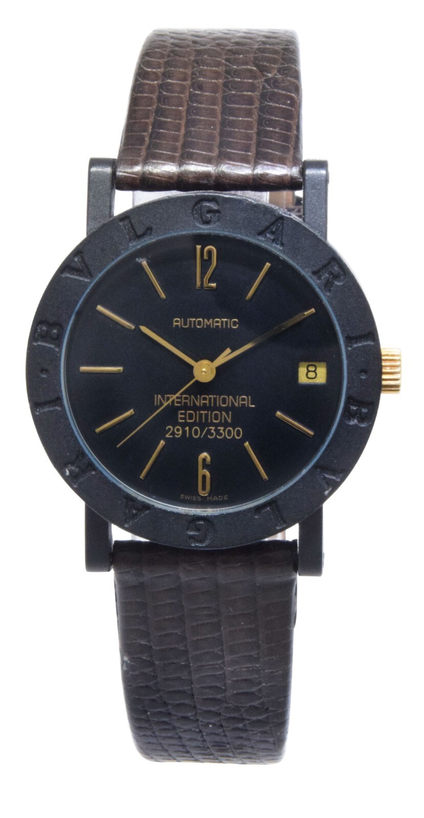 Bvlgari International Edition Black Carbon Gold 33mm Watch
