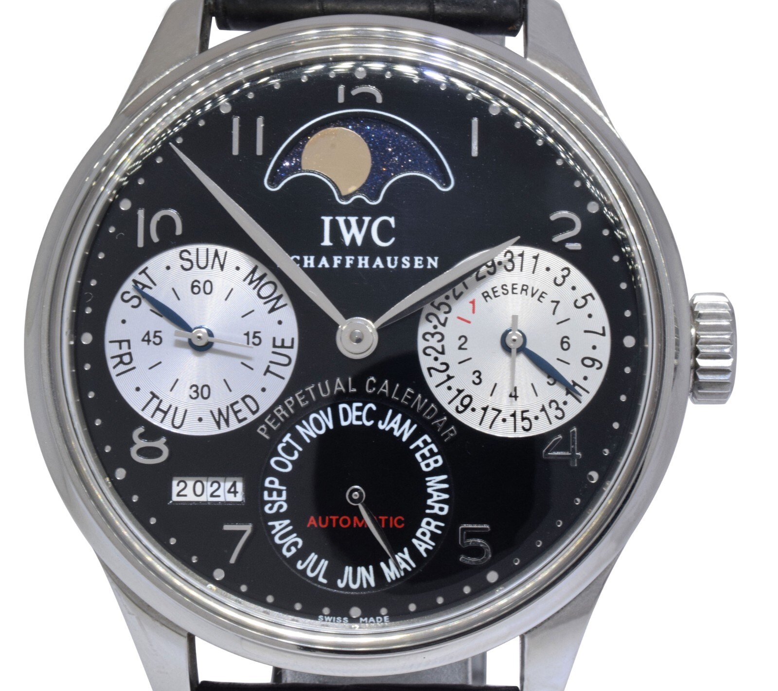 IWC Portugieser Perpetual Calendar Moon Steel Limited 25 Pieces Watch IW502113 IWC Portugieser Perpetual Calendar Moon Steel Limited 25 Pieces Watch IW502113