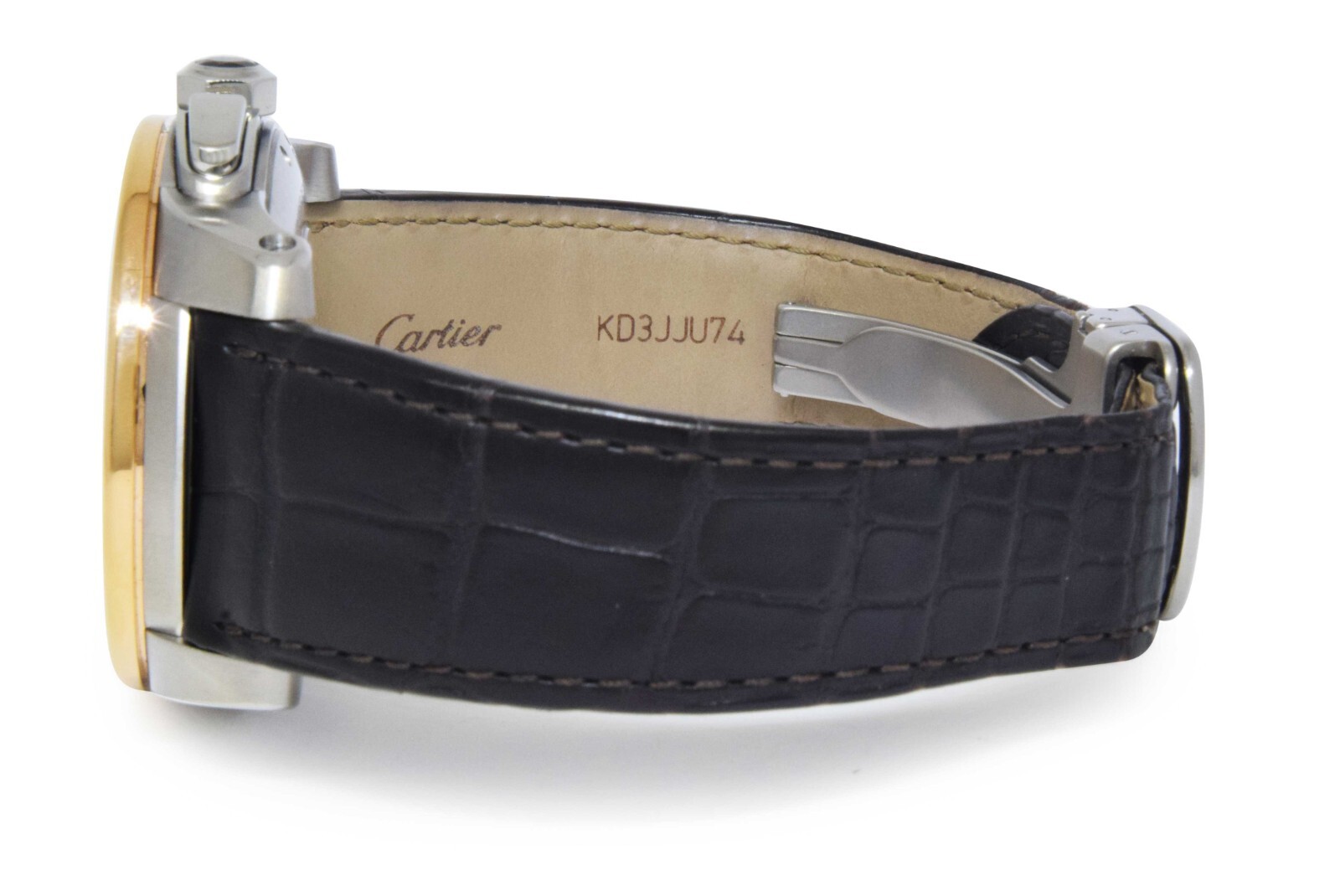 Cartier Calibre Chronograph Steel & 18k Rose Gold 42mm Watch B/P W7100043 3578