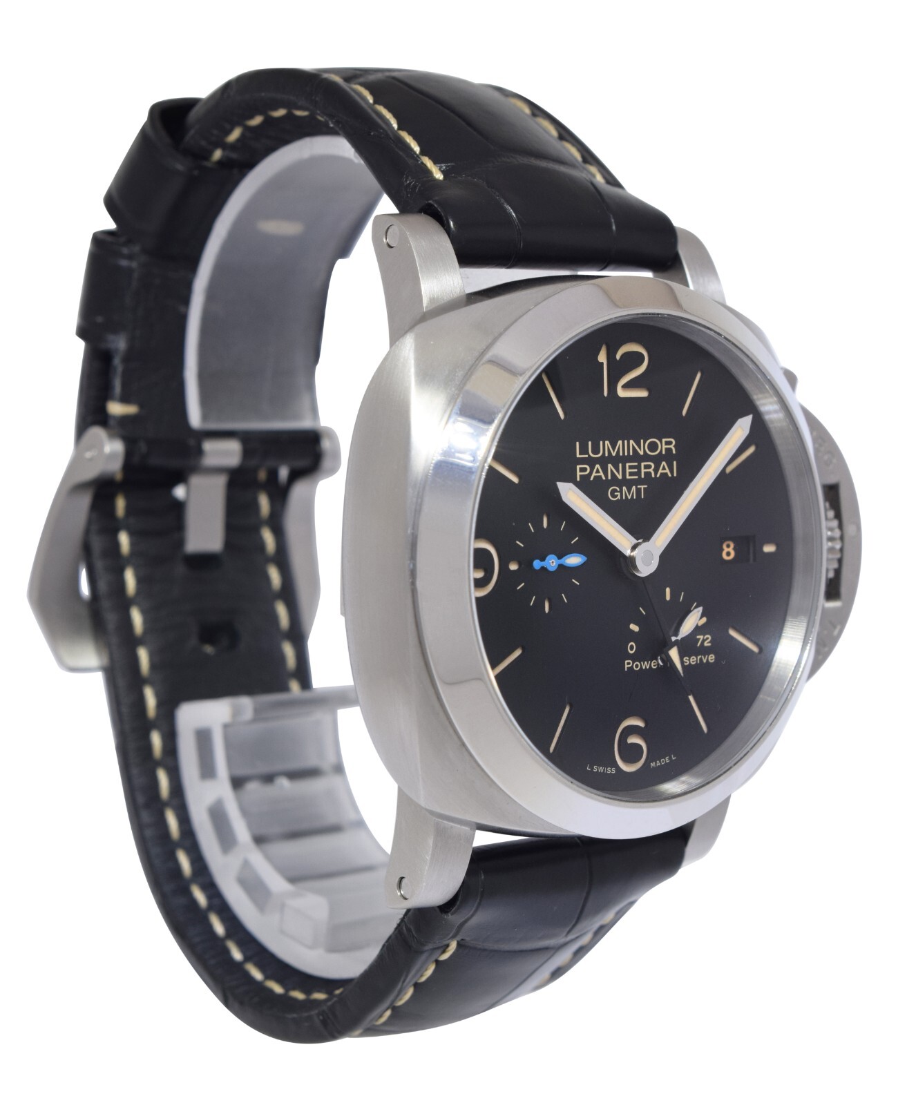 Panerai Luminor GMT PAM 1321 Steel 3 Days Power Reserve 44mm Watch +Box PAM01321