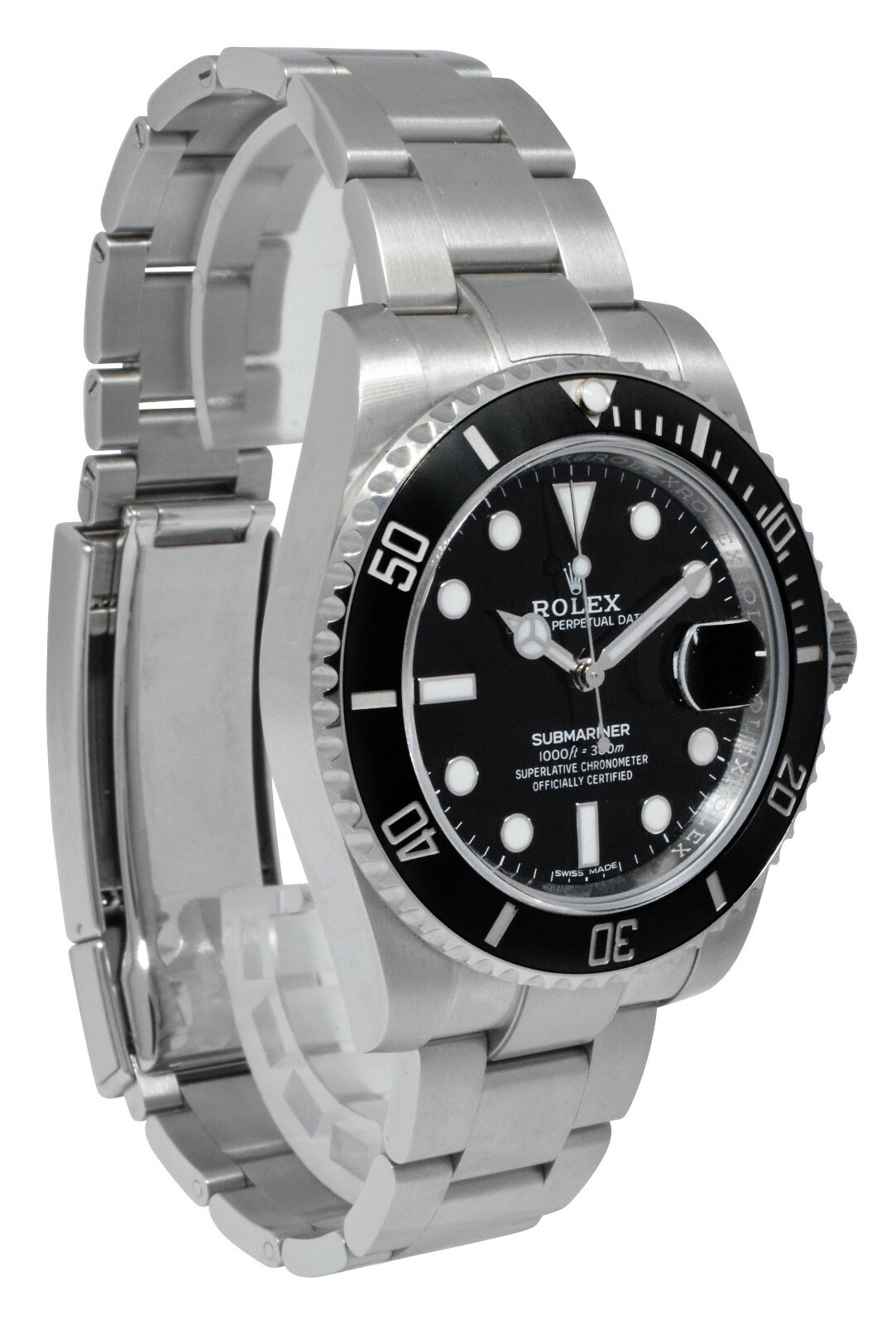 Rolex Submariner Date Steel Ceramic Mens 40mm Watch B/P NOS 2020 116610