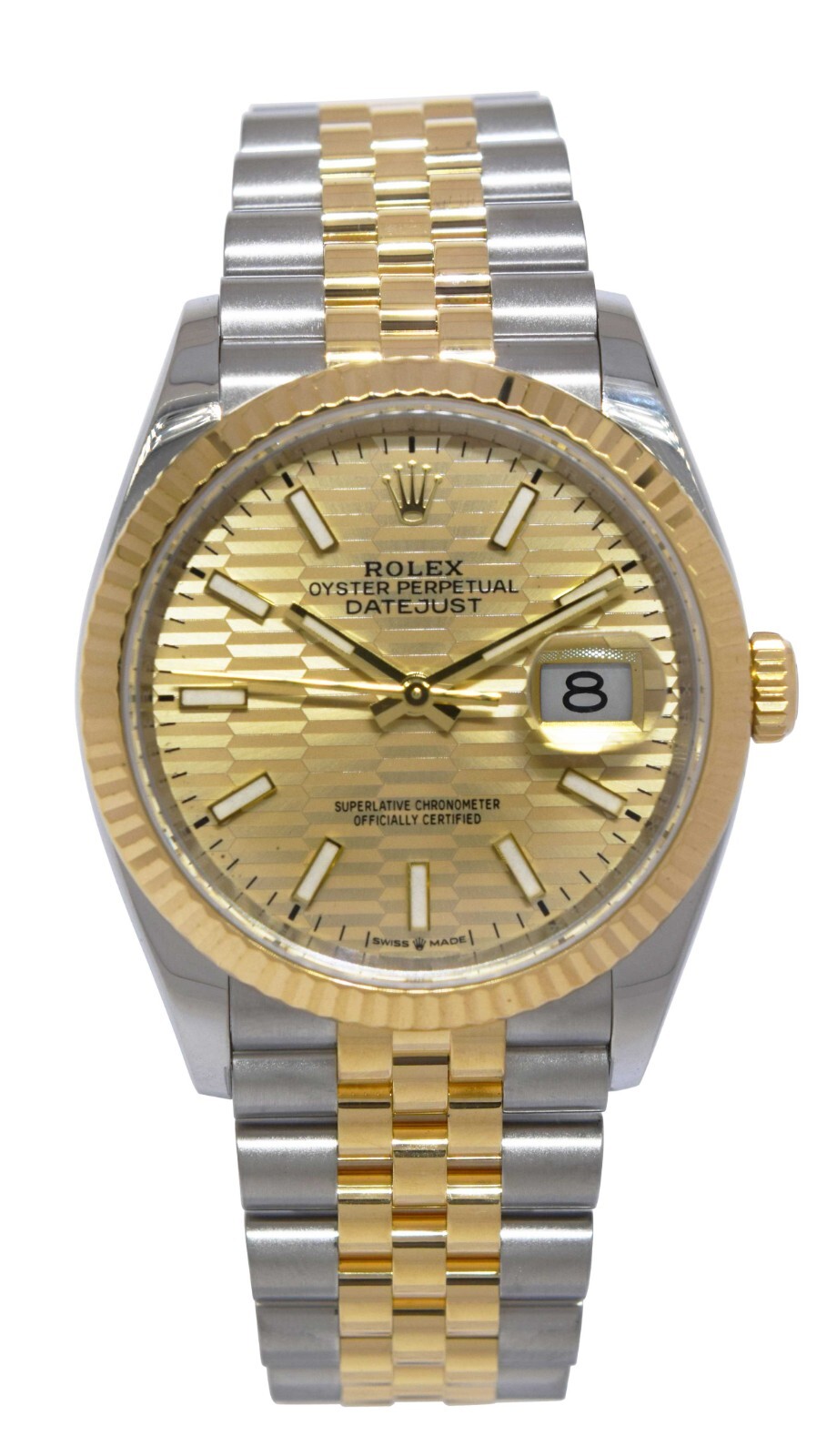 NOS Rolex Datejust 36 Yellow Gold/Steel Golden Fluted Motif Watch B/P '24 126233 NOS Rolex Datejust 36 Yellow Gold/Steel Golden Fluted Motif Watch B/P '24 126233