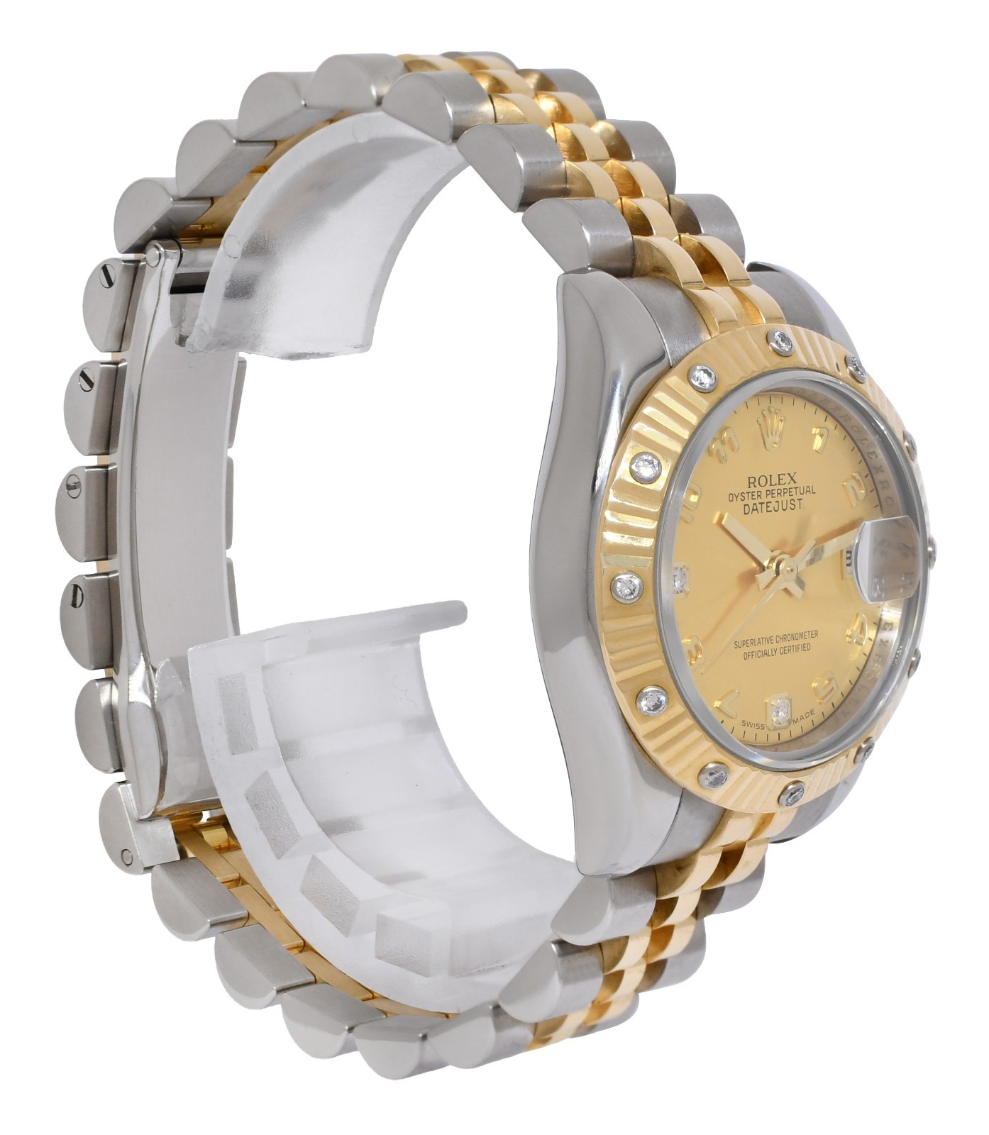 Rolex Datejust 18k Yellow Gold/Steel Diamond Dial/Bezel 26mm Watch D 179313