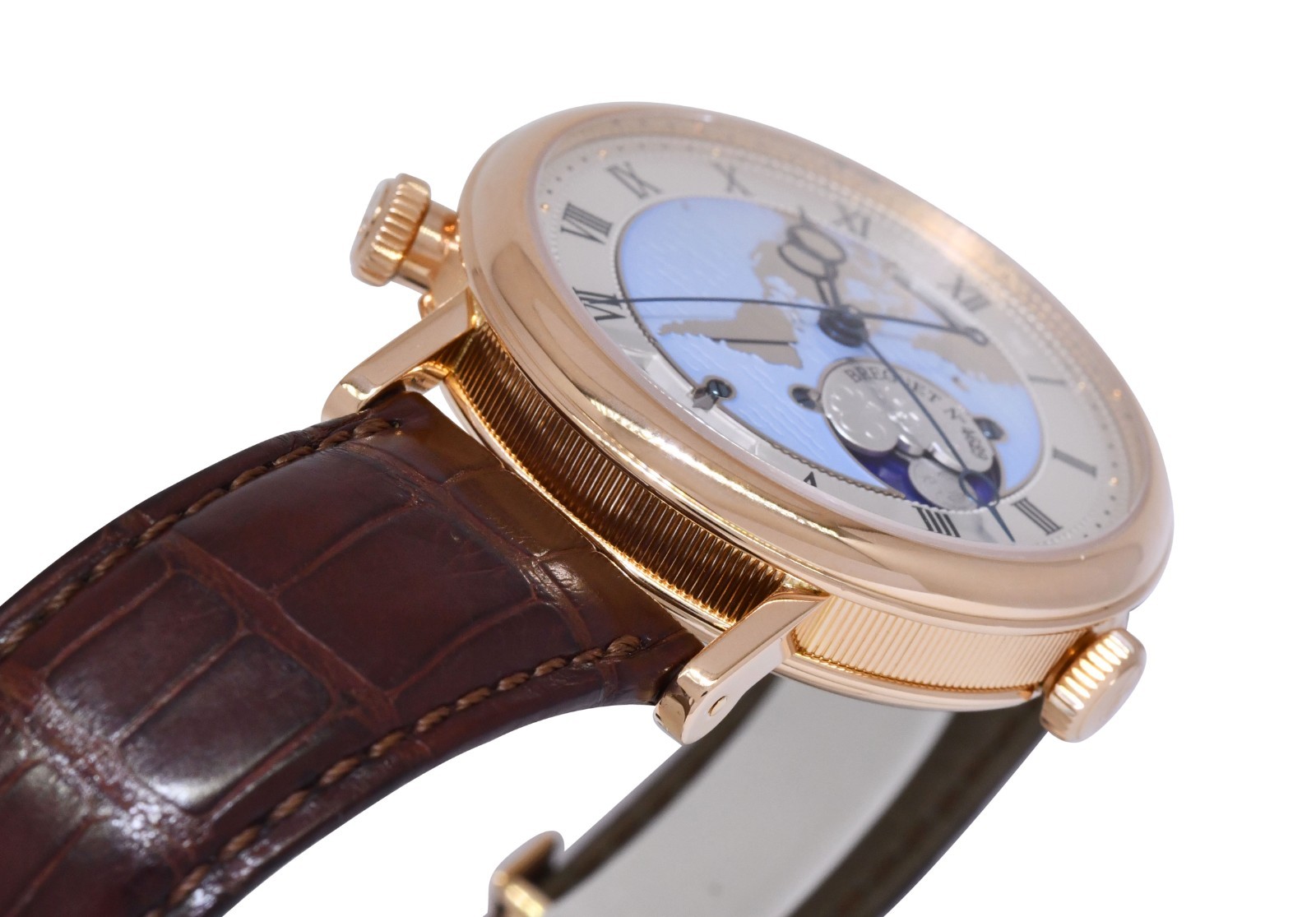Breguet Classique Hora Mundi 18k Rose Gold World Time 43mm Watch B/P 5717 Breguet Classique Hora Mundi 18k Rose Gold World Time 43mm Watch B/P 5717