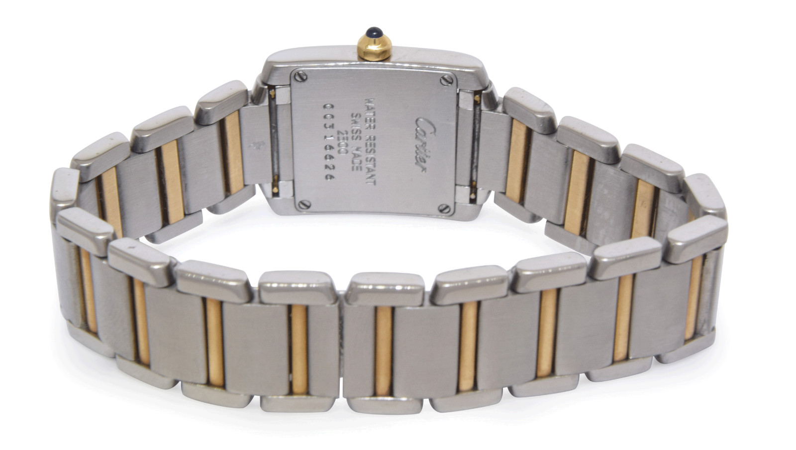 Cartier Tank Francaise Small 18k Yellow Gold/Steel Ladies Watch W51007Q4 2300