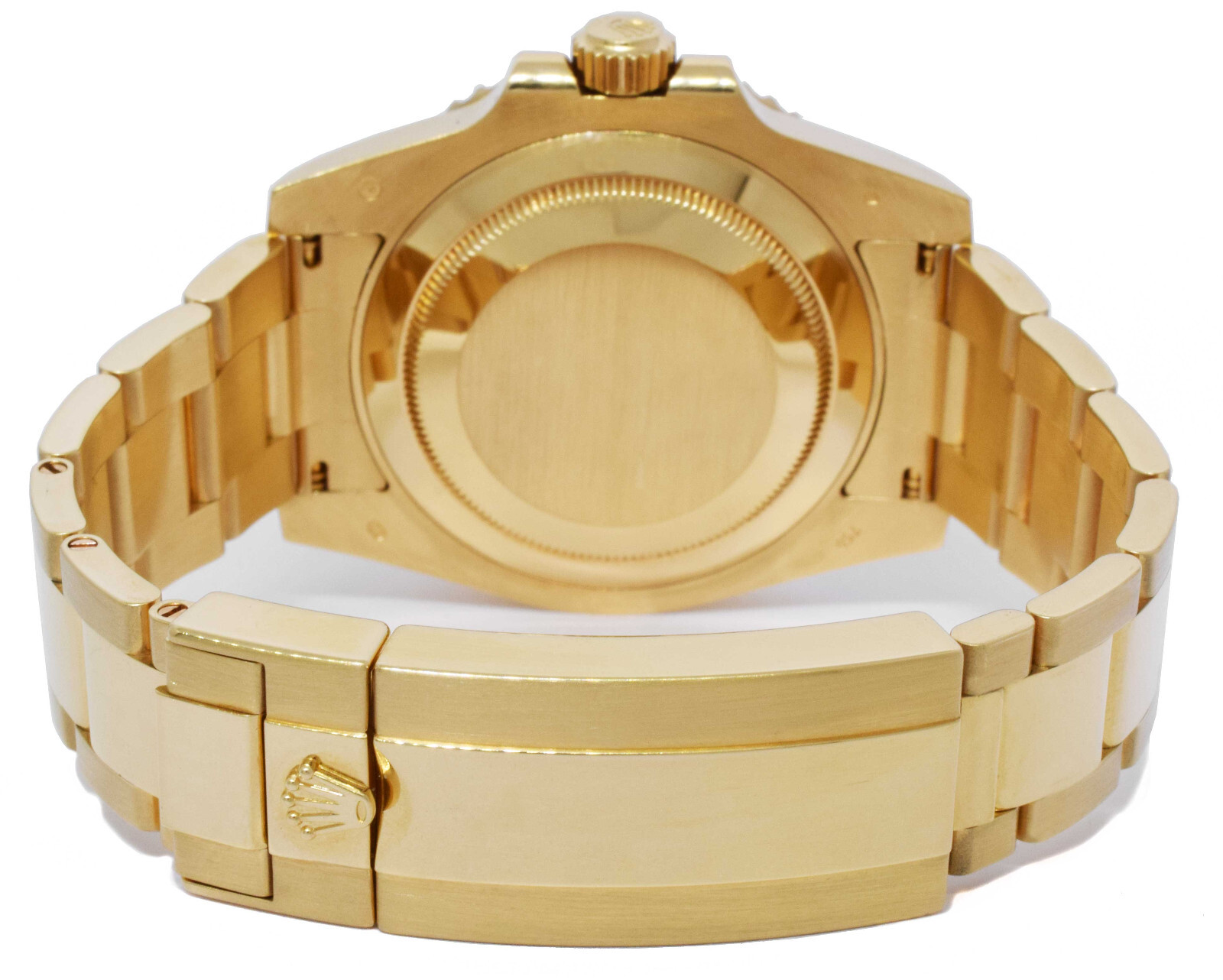 Rolex Submariner Date 18k Yellow Gold Black Ceramic 40mm Watch B/P '19 116618