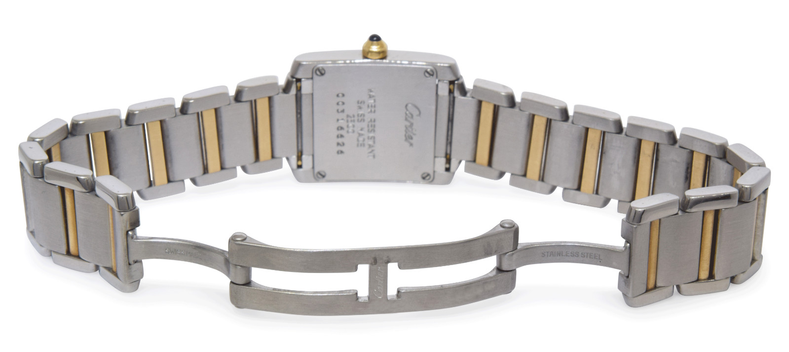 Cartier Tank Francaise Small 18k Yellow Gold/Steel Ladies Watch W51007Q4 2300
