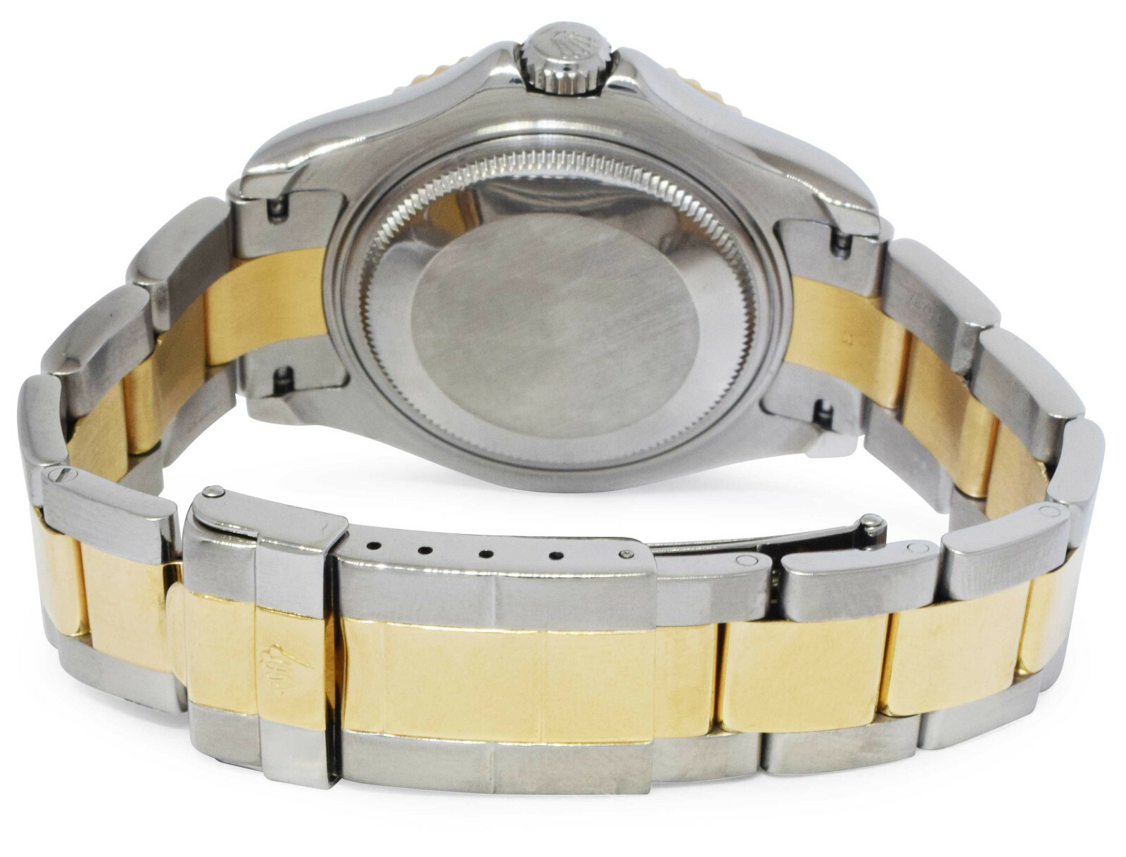 Rolex Yacht-Master 18k Yellow Gold/Steel Blue Dial Ladies 35mm Watch K 168623