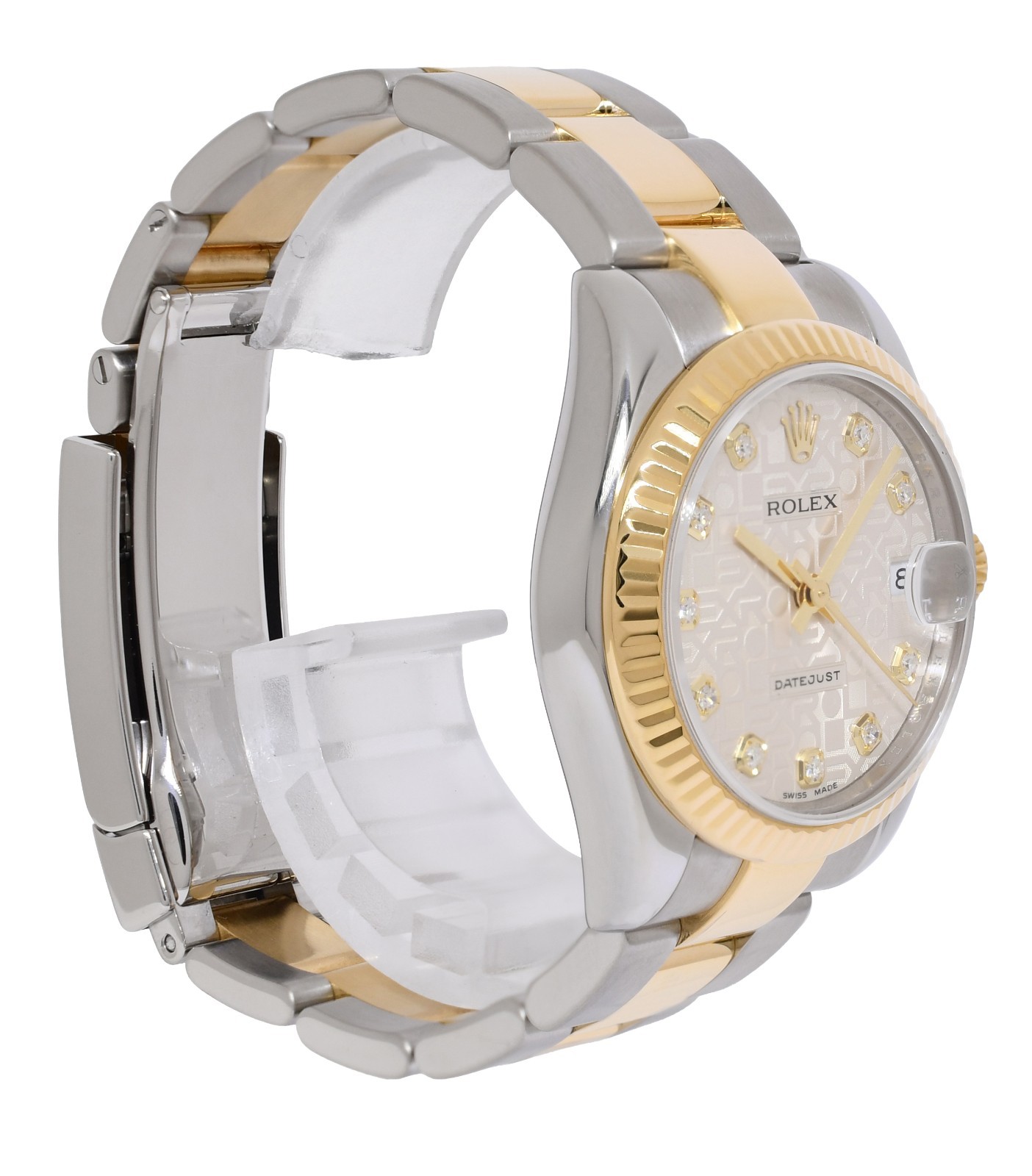 Rolex Datejust 18k Yellow Gold/Steel Jubilee Diamond 31mm Oyster Watch V 178273