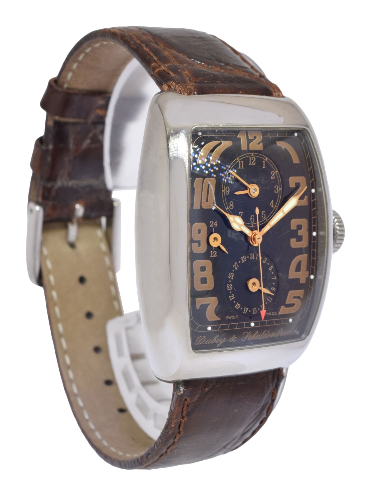 Dubey & Schaldenbrand Aerodyn Duo Steel Automatic Mens Watch Box/Papers
